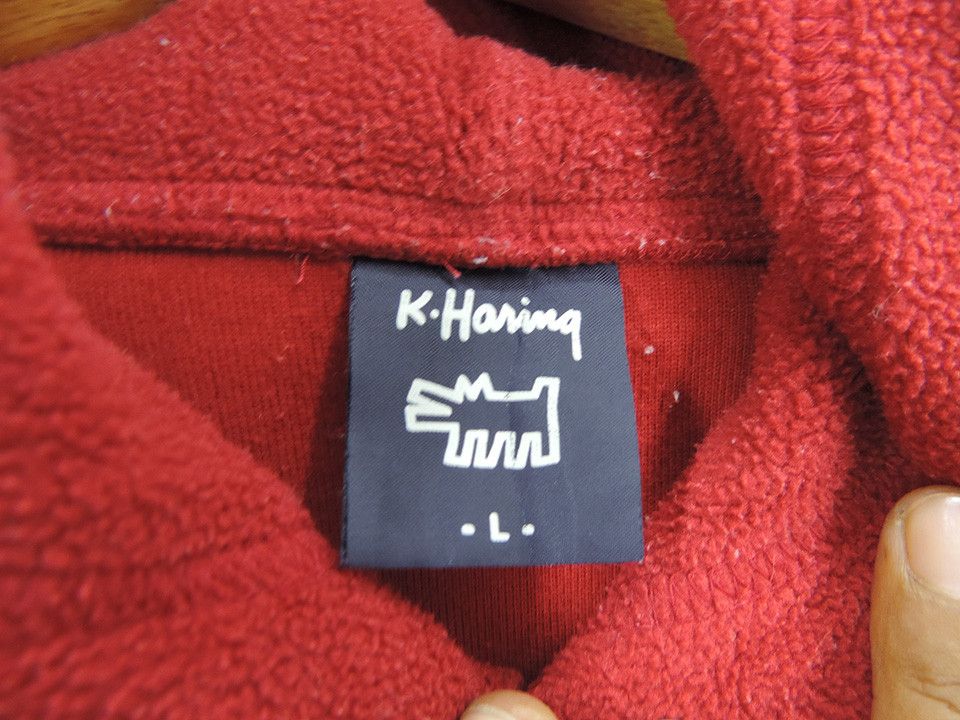 Keith Haring × Uniqlo Keith Haring Fleece Hoodie big Logo pop art Size US L / EU 52-54 / 3 - 4 Thumbnail