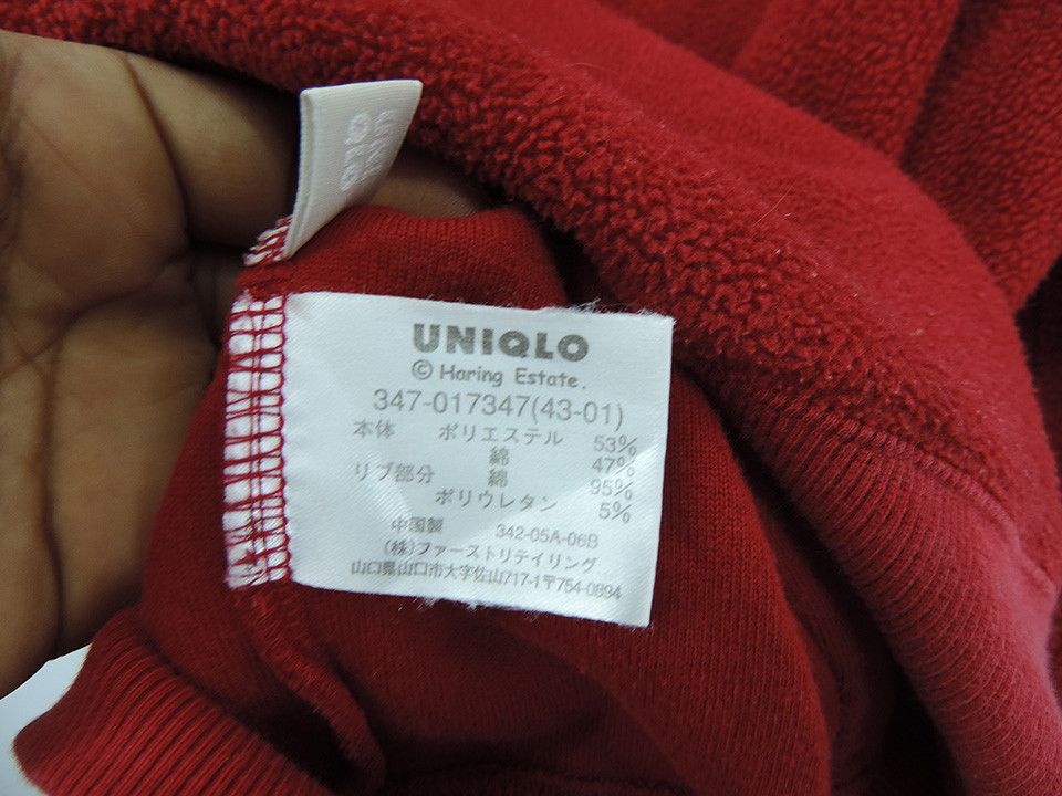 Keith Haring × Uniqlo Keith Haring Fleece Hoodie big Logo pop art Size US L / EU 52-54 / 3 - 6 Thumbnail