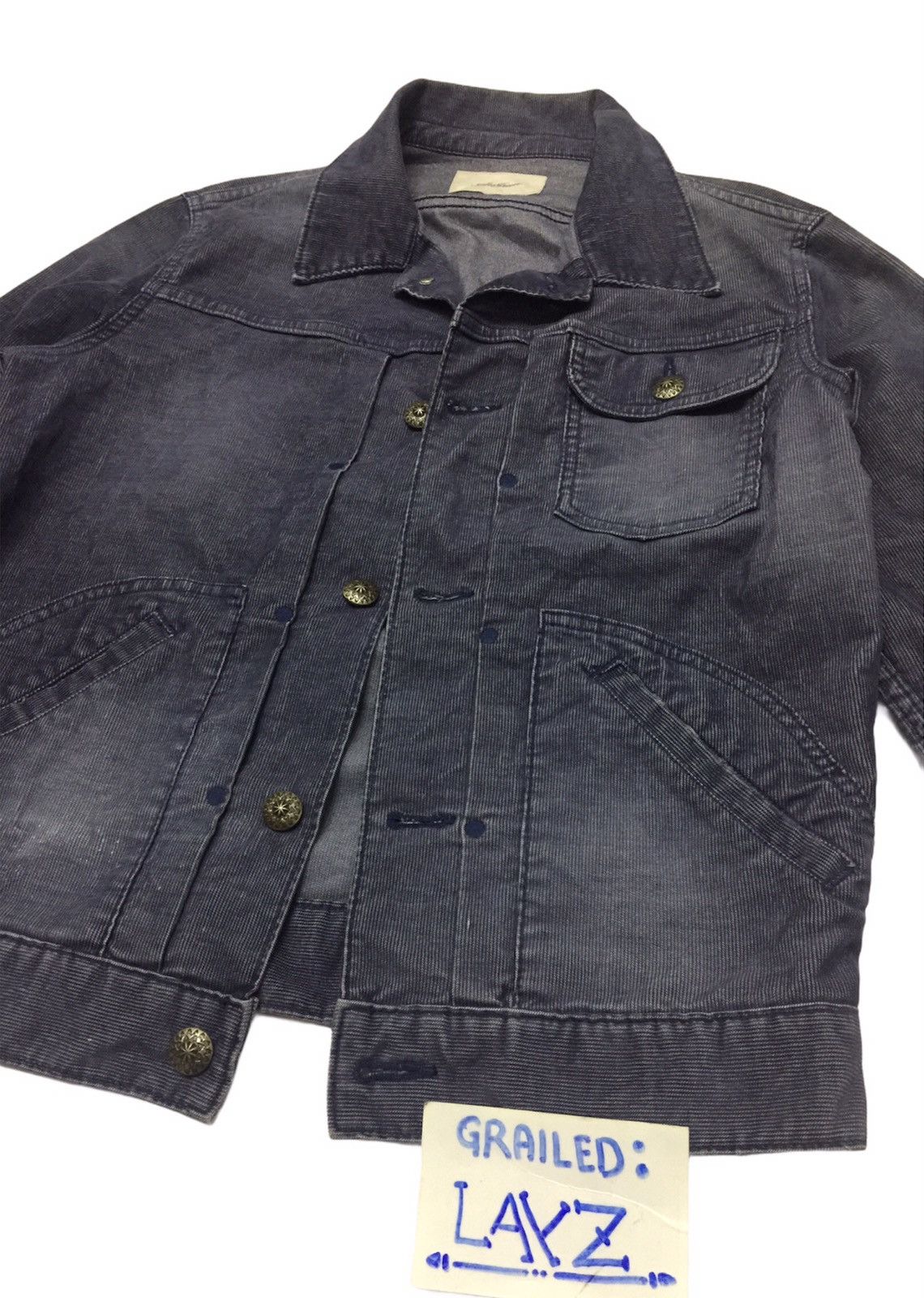 Japanese Brand SeaGreen - Corduroy Truckers Jacket Inspired by Kapital Size US S / EU 44-46 / 1 - 1 Thumbnail