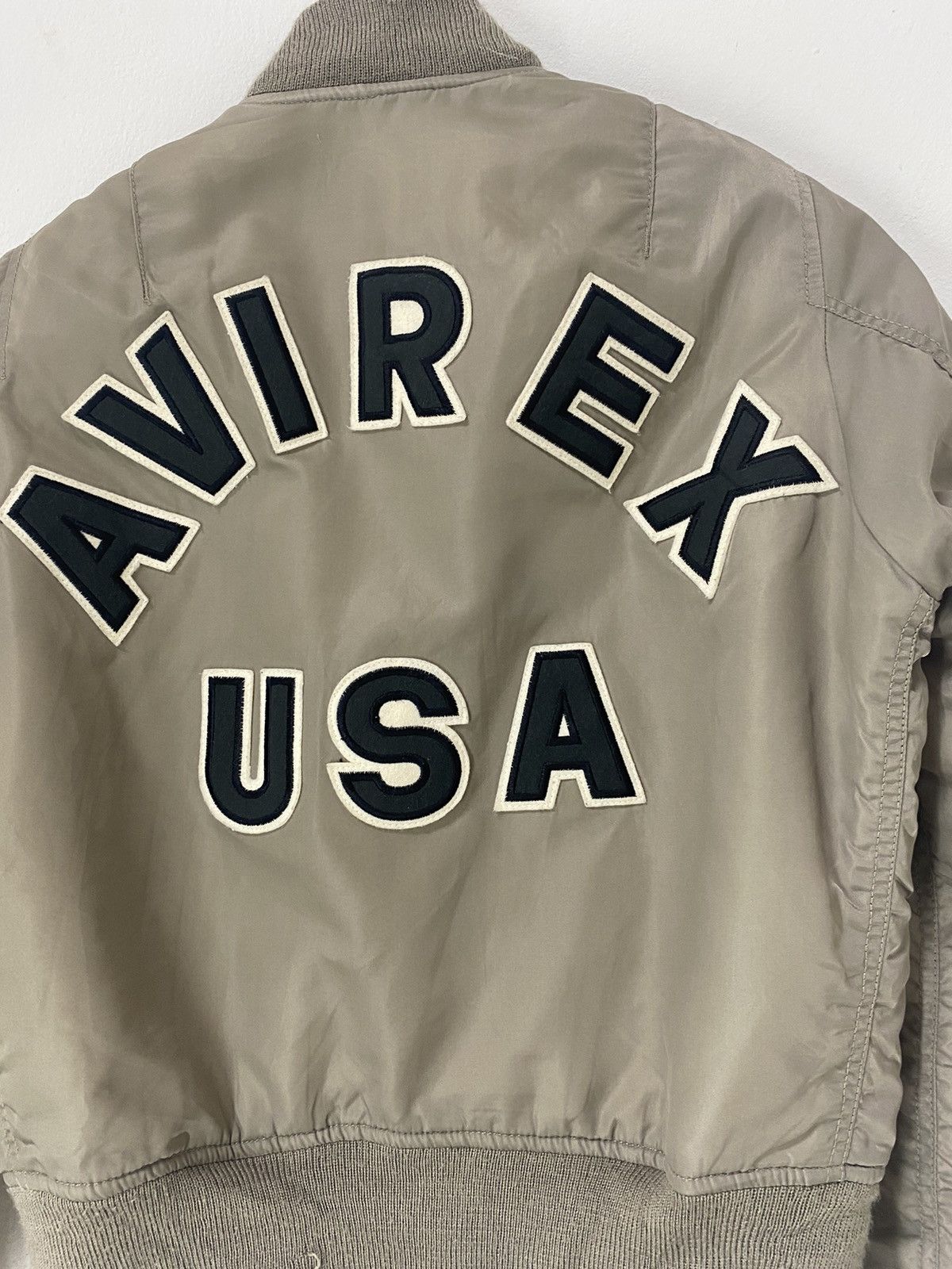 Avirex Avirex MA-1 Bomber Jacket Big Logo Design Size S / US 4 / IT 40 - 3 Thumbnail