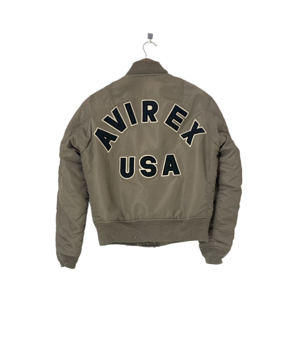Avirex Avirex MA-1 Bomber Jacket Big Logo Design Size S / US 4 / IT 40 - 1 Thumbnail