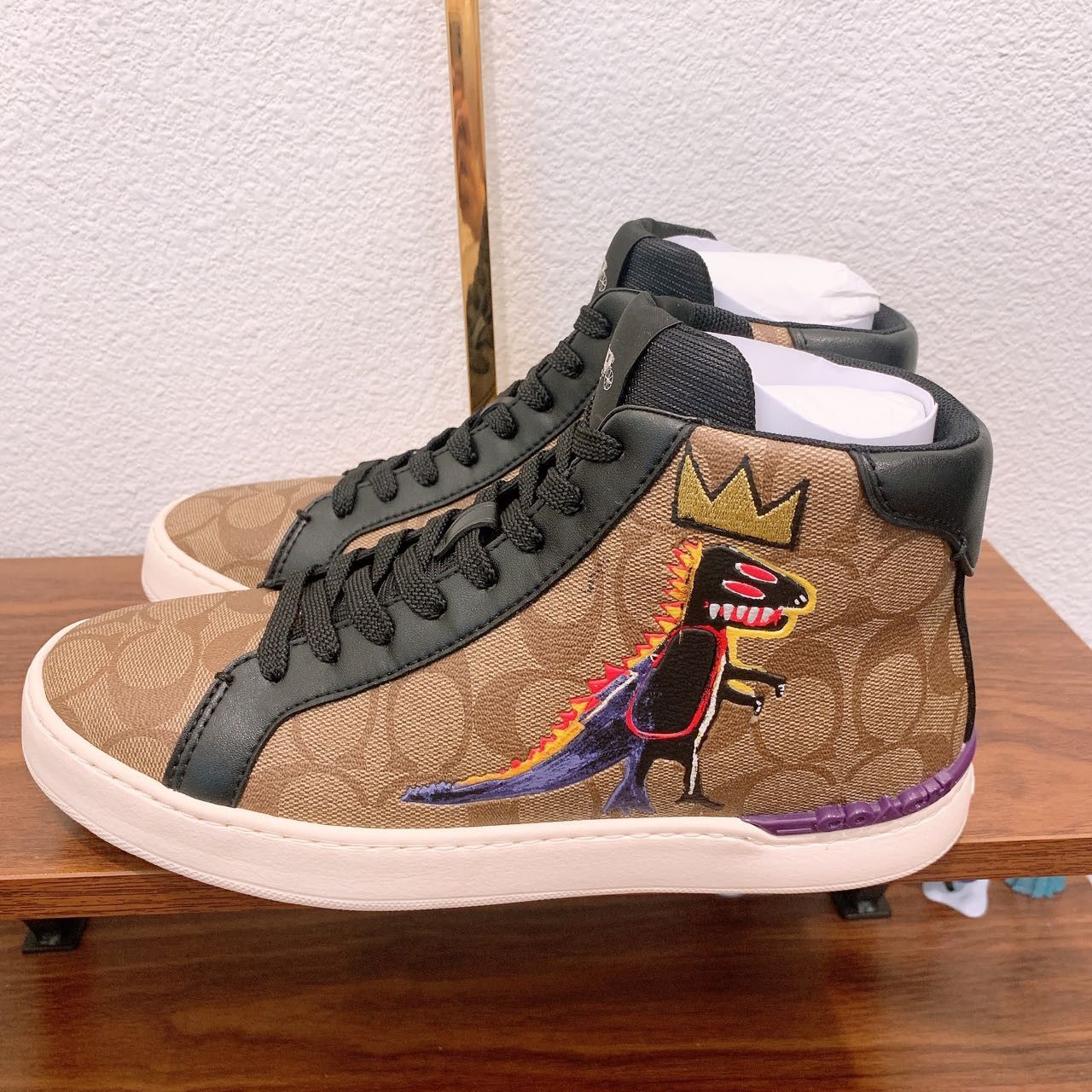 Jean Michel basquiat Men's Clip High Top Sneaker