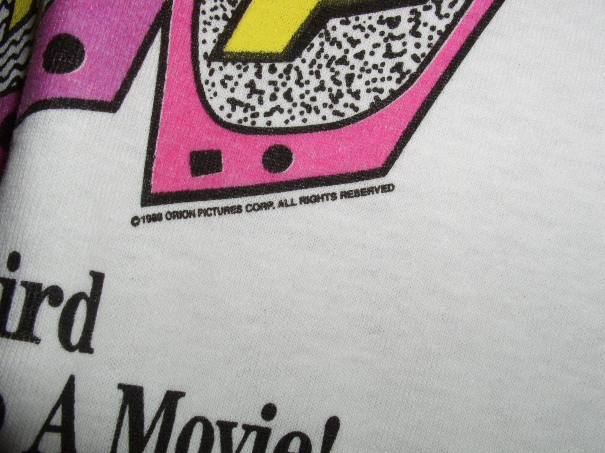 Vintage Weird Al UHF Movie Promo T Shirt Vintage 1989 Screen Stars Size US XL / EU 56 / 4 - 3 Thumbnail