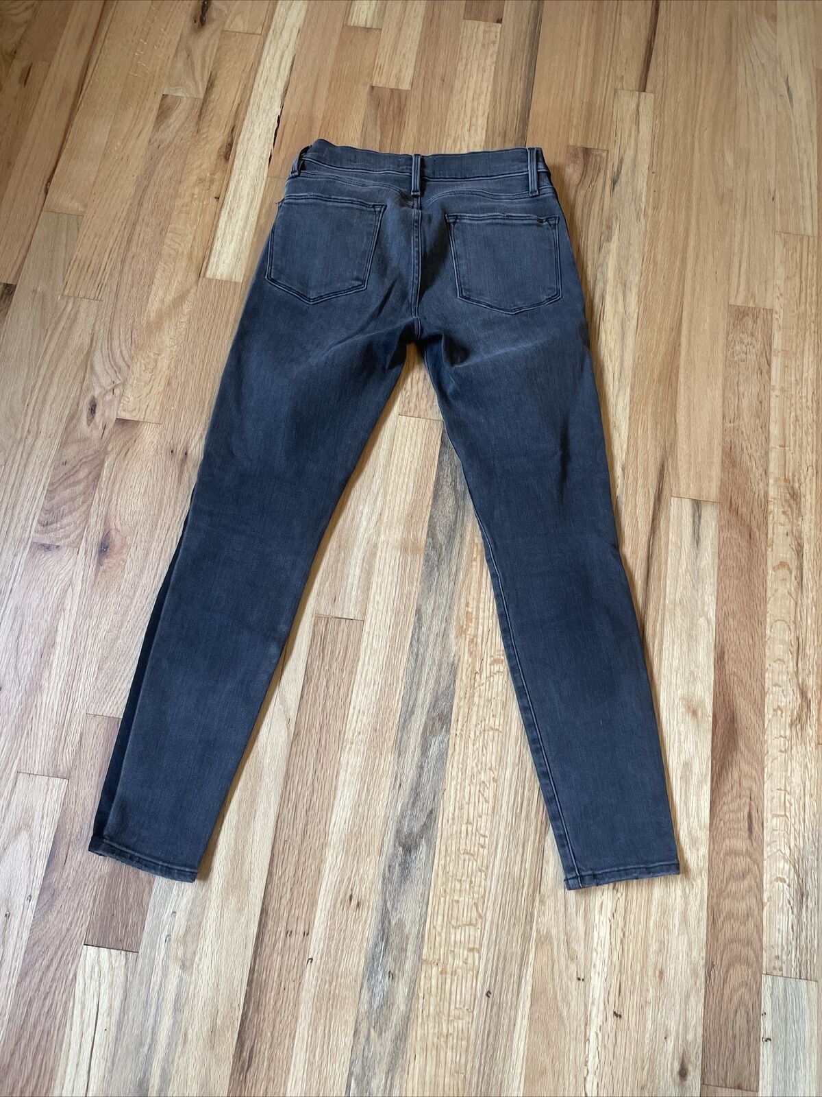 Frame Le High Skinny Jeans Flash Back Gray with black stripes Size 25" / US 0 / IT 36 - 6 Thumbnail