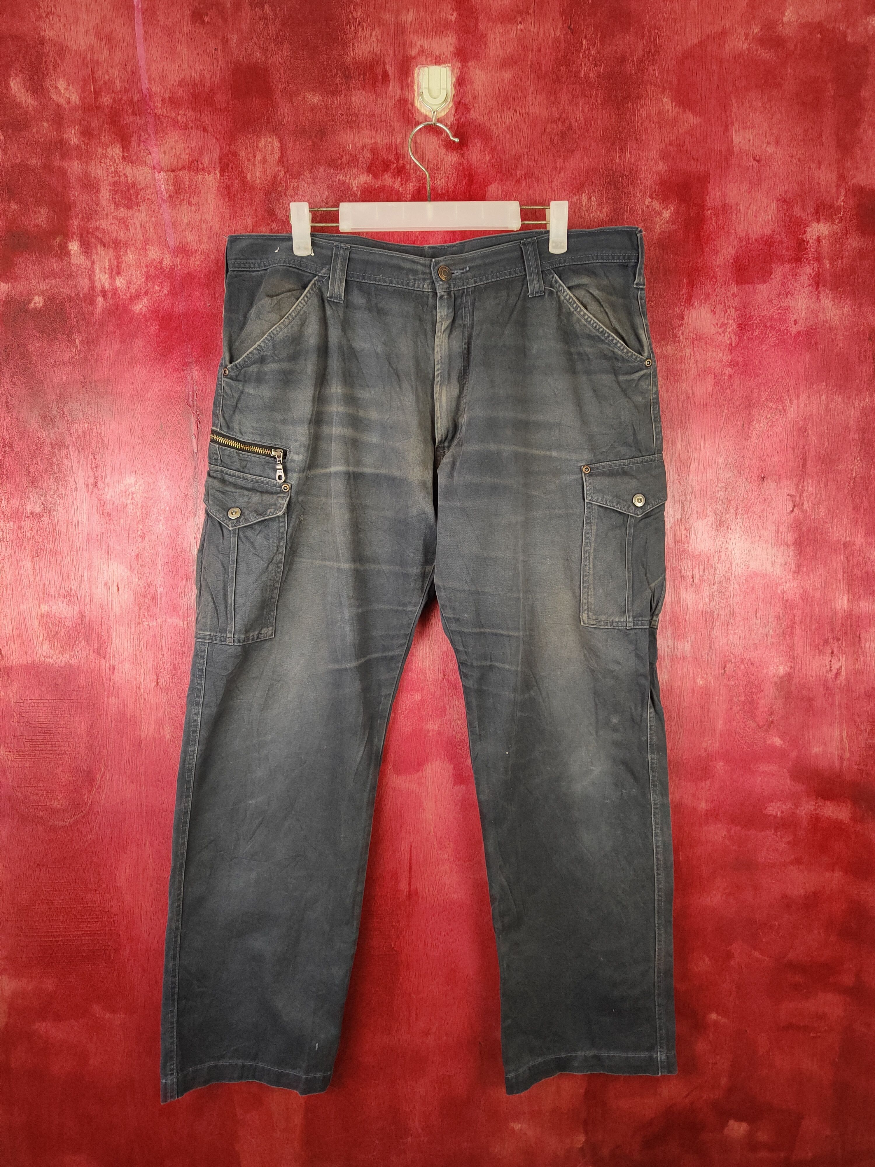 Japanese Brand × Vintage GW Dark Blue Multi Pocket Tactical Cargo Pants #S418 Size US 36 / EU 52 - 1 Thumbnail