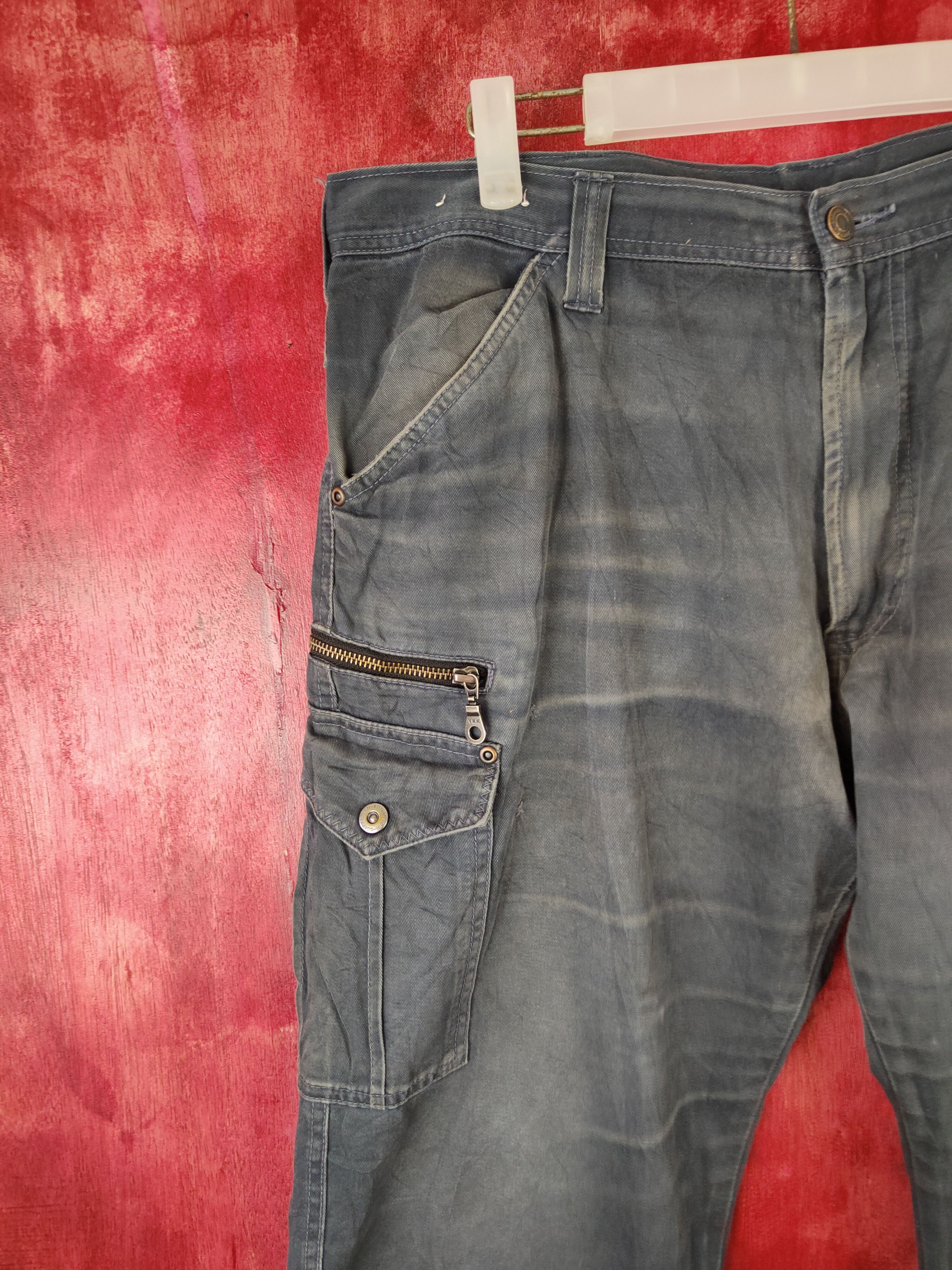 Japanese Brand × Vintage GW Dark Blue Multi Pocket Tactical Cargo Pants #S418 Size US 36 / EU 52 - 3 Thumbnail