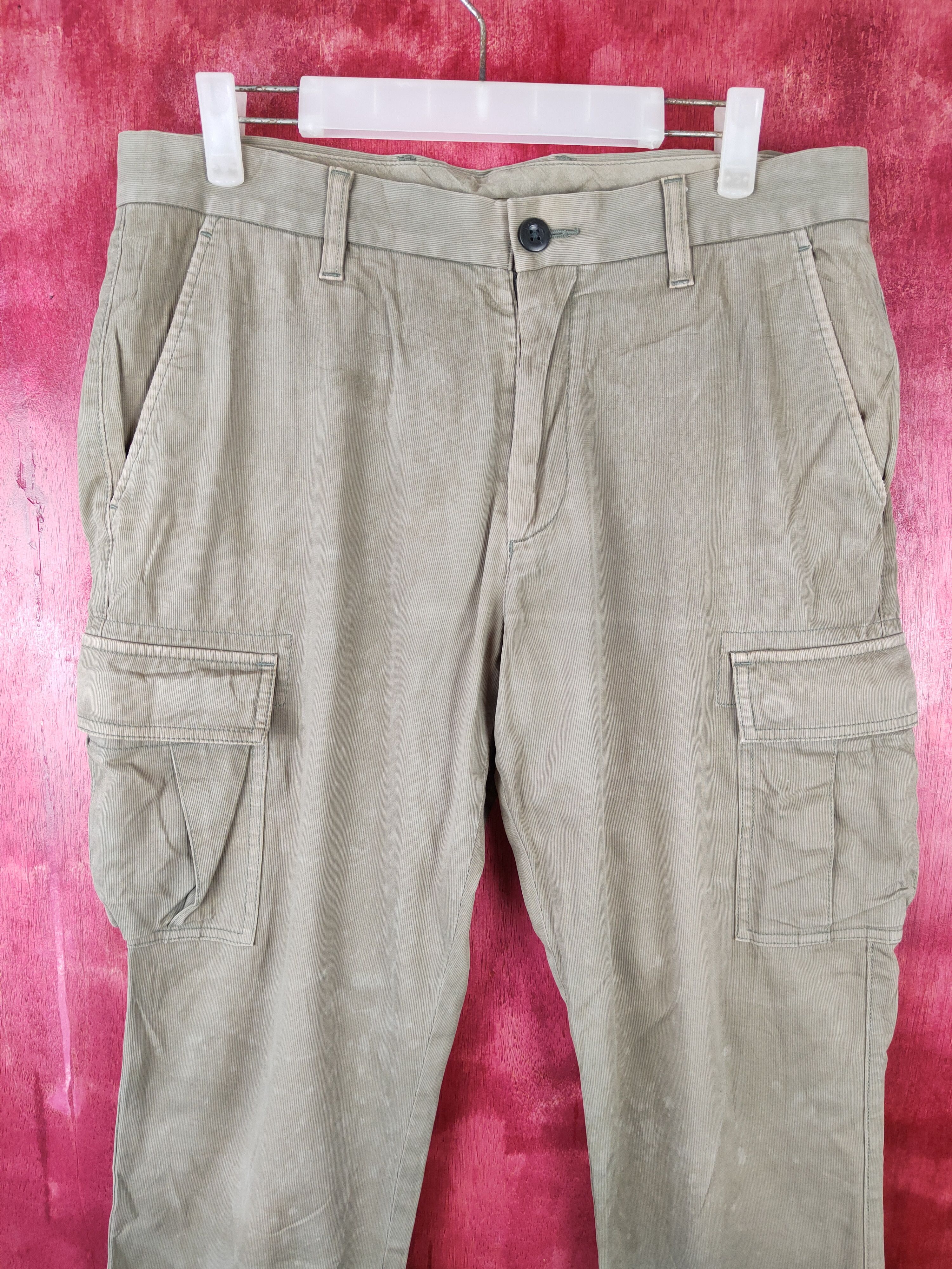 Japanese Brand × Uniqlo Uniqlo Dark Green Multi Pocket Tactical Cargo Pants #S417 Size US 32 / EU 48 - 2 Thumbnail