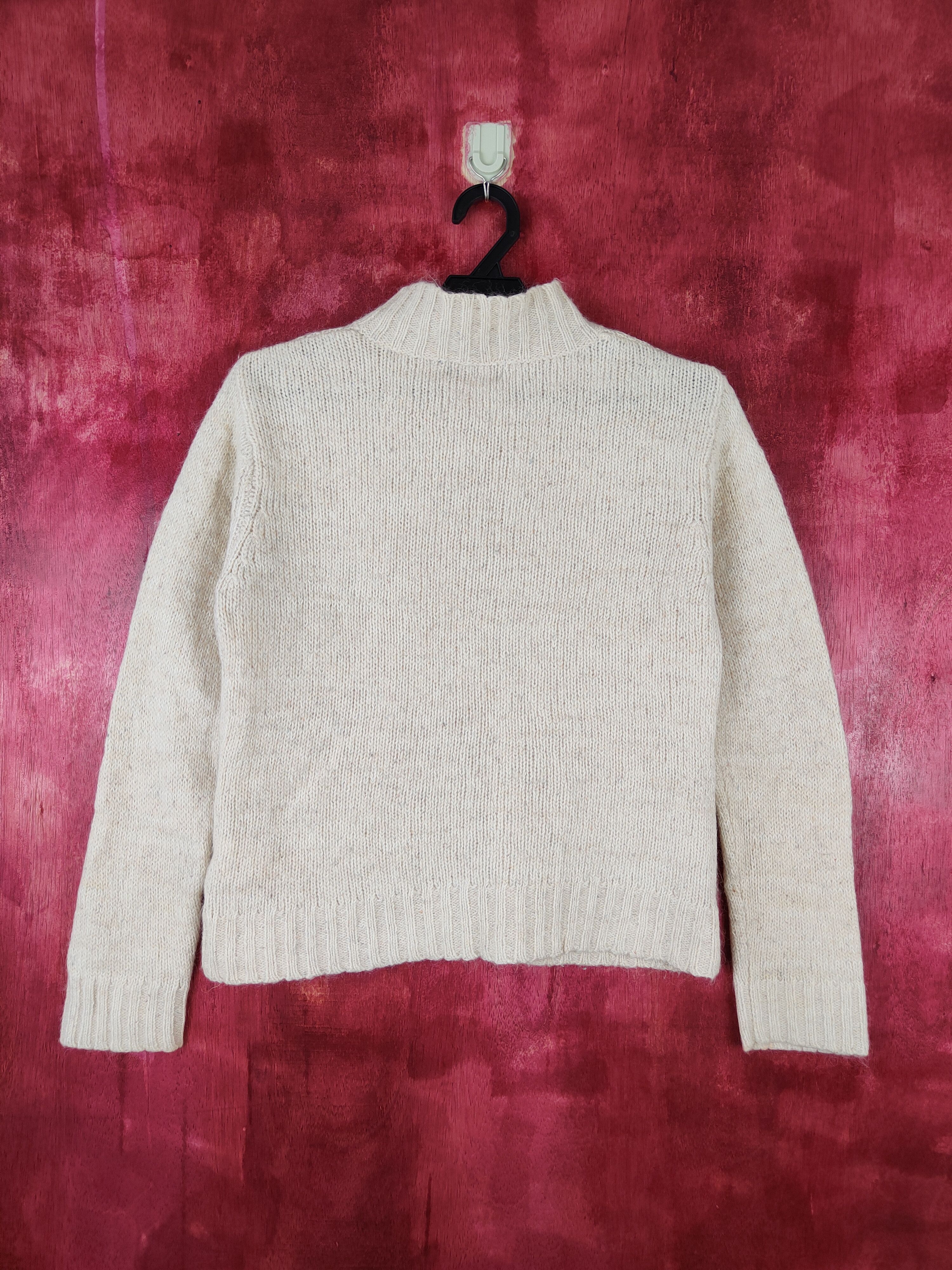 Homespun Knitwear × Japanese Brand Riche Beau Cream Shag Shaggy Fur Mohair Knitwear #5330 Size S / US 4 / IT 40 - 7 Thumbnail