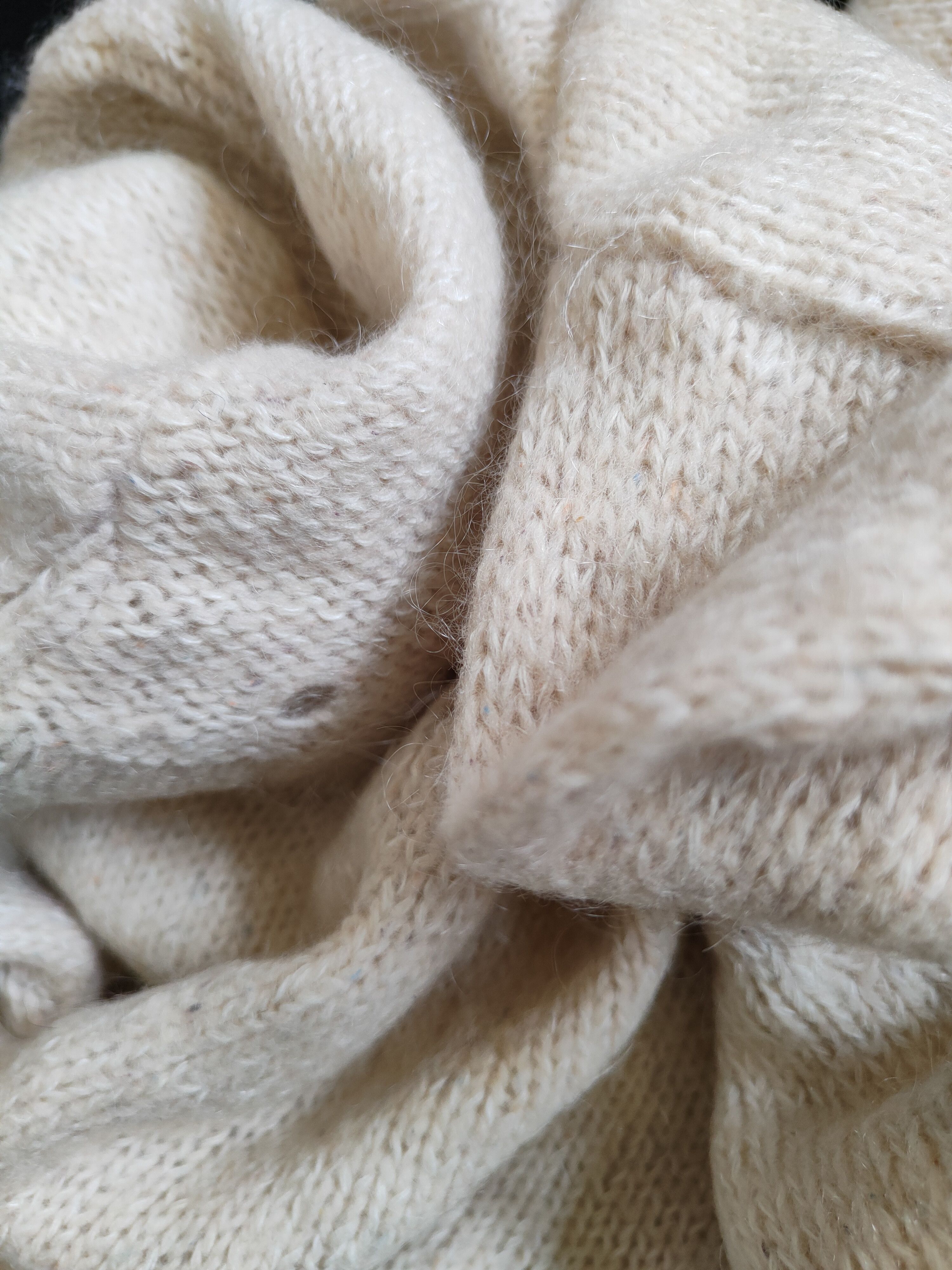 Homespun Knitwear × Japanese Brand Riche Beau Cream Shag Shaggy Fur Mohair Knitwear #5330 Size S / US 4 / IT 40 - 10 Thumbnail