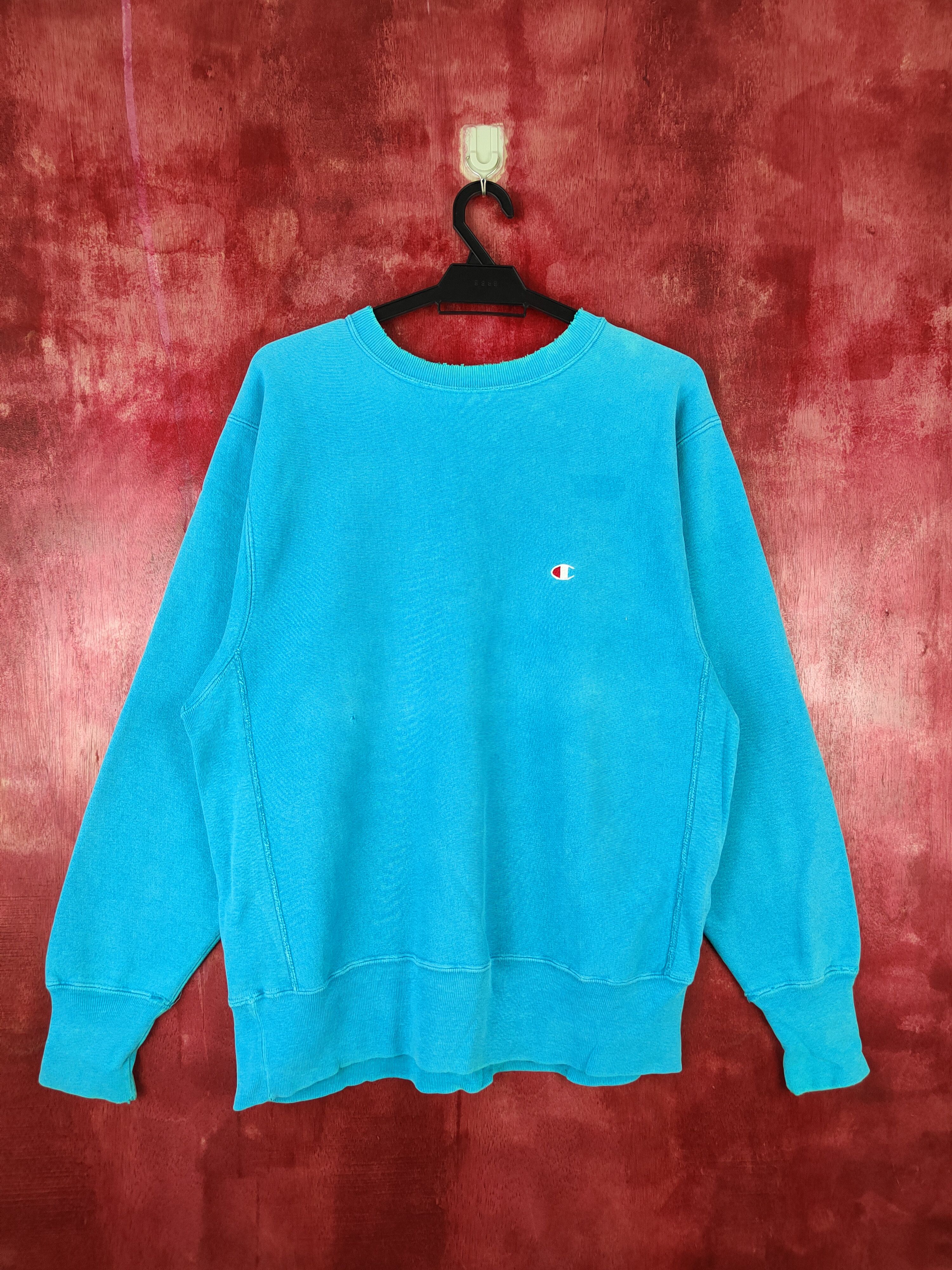 Champion Champion-Reverse Weave Light Blue Sweatshirt #5325 Size US L / EU 52-54 / 3 - 1 Thumbnail