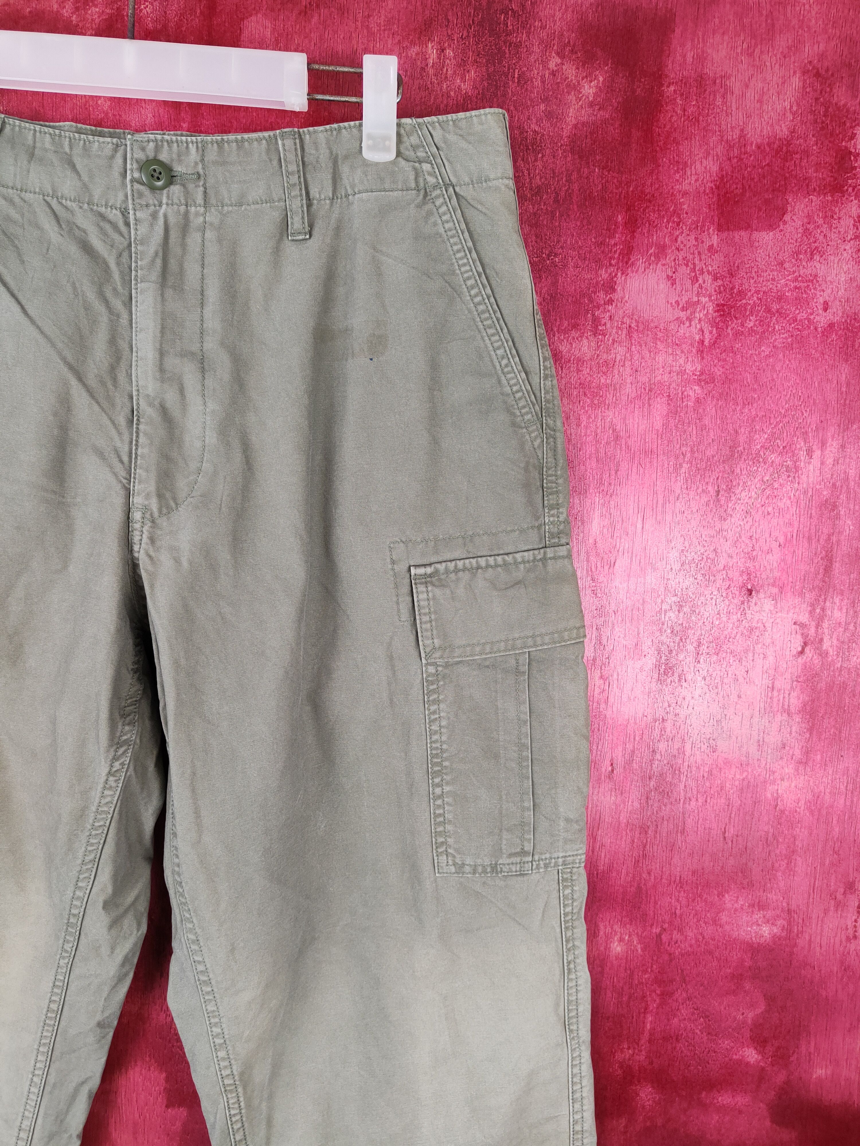 Japanese Brand × Uniqlo Uniqlo Green Multi Pocket Tactical Cargo Pants #5319 Size US 34 / EU 50 - 5 Thumbnail