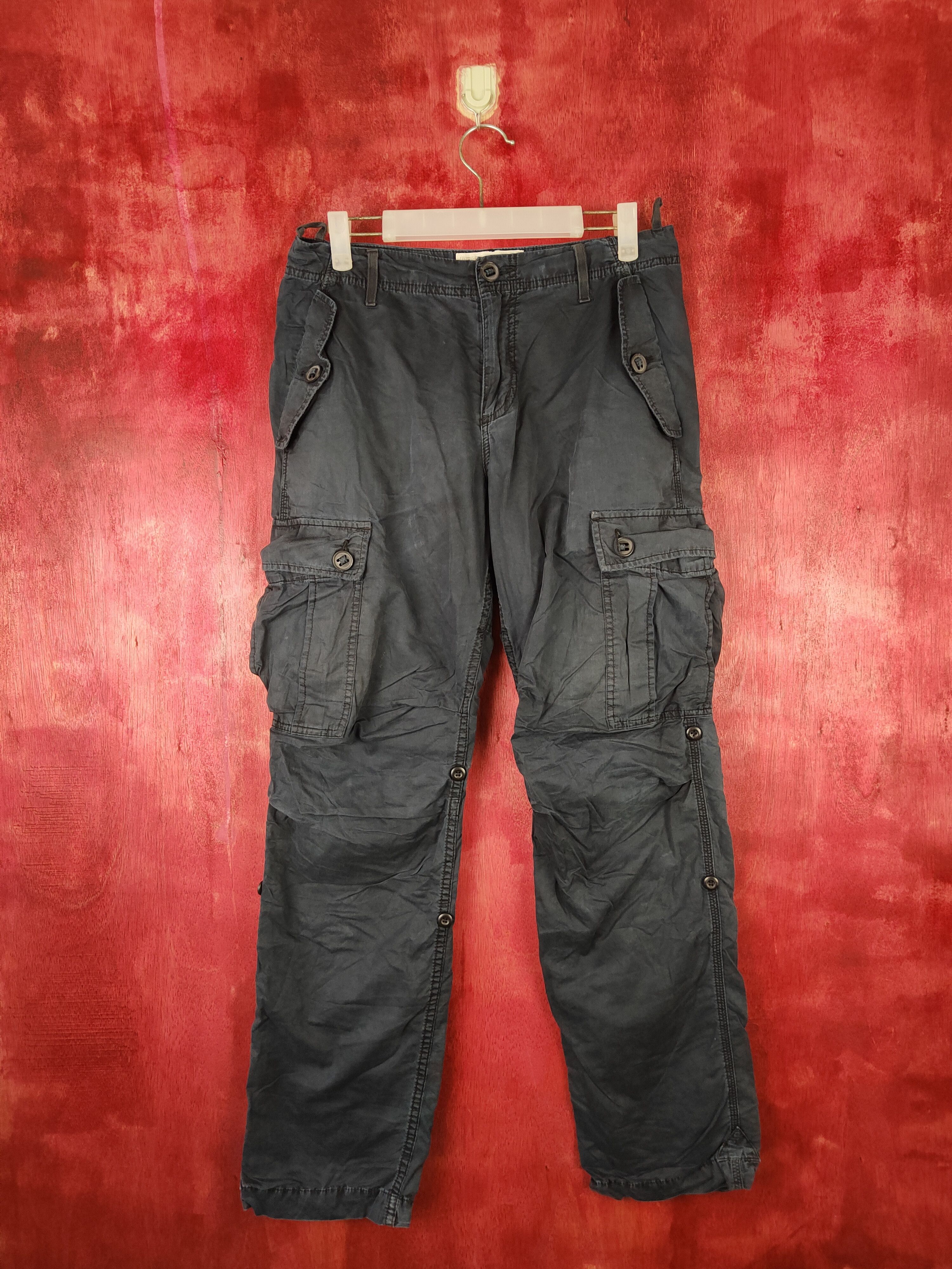 Japanese Brand DL Back Number Multi Pocket Tactical Cargo Pants#5311 Size US 29 - 1 Thumbnail