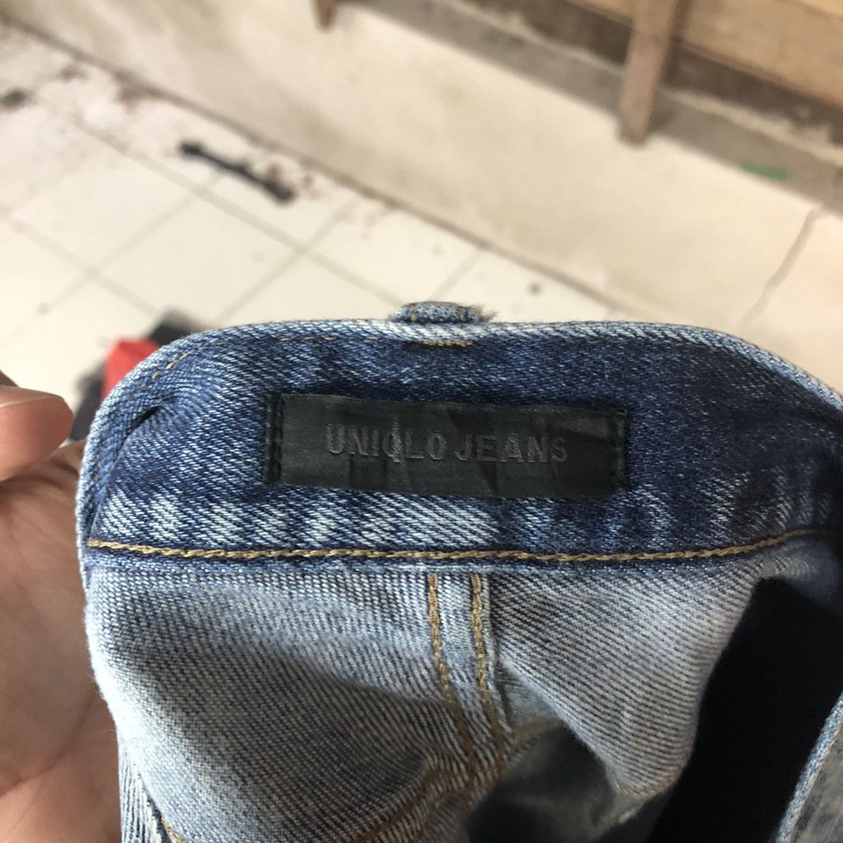 Japanese Brand Uniqlo Jeans distressed vintage Blue Denim Pants #5116 Size US 34 / EU 50 - 17 Thumbnail
