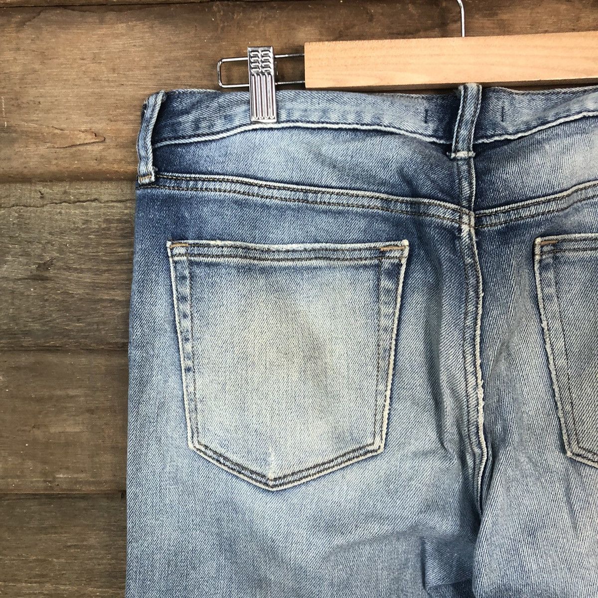 Japanese Brand Uniqlo Jeans distressed vintage Blue Denim Pants #5116 Size US 34 / EU 50 - 15 Thumbnail