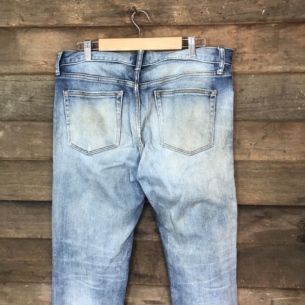 Japanese Brand Uniqlo Jeans distressed vintage Blue Denim Pants #5116 Size US 34 / EU 50 - 13 Thumbnail