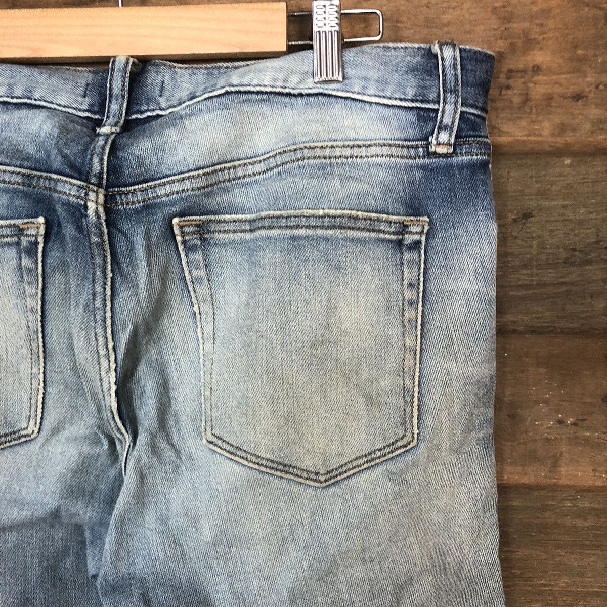 Japanese Brand Uniqlo Jeans distressed vintage Blue Denim Pants #5116 Size US 34 / EU 50 - 16 Thumbnail