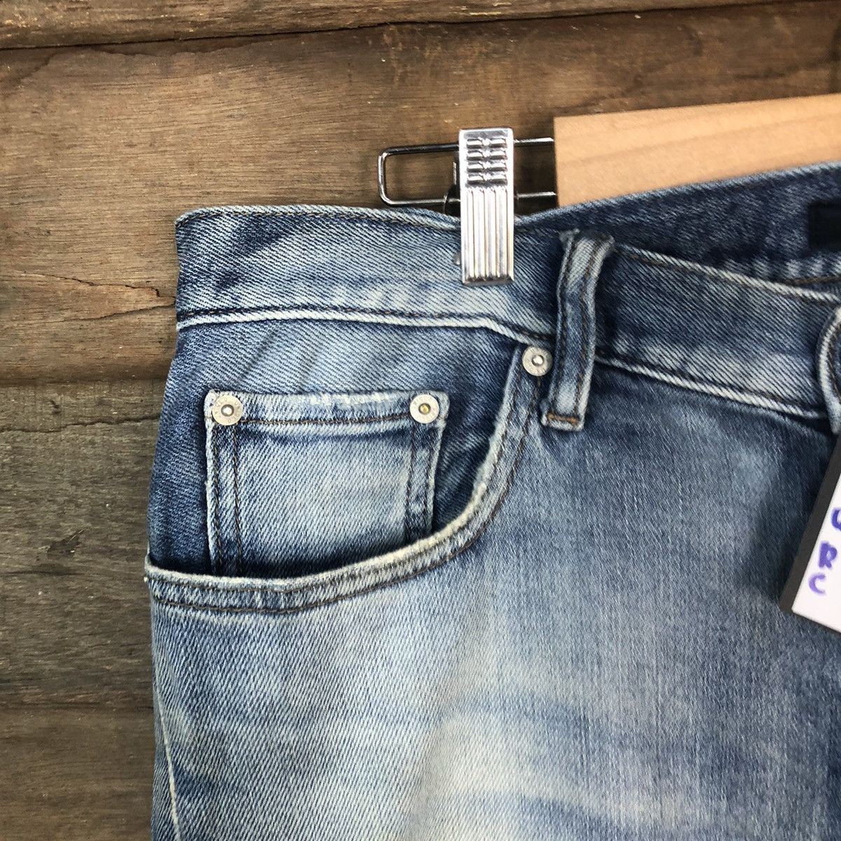 Japanese Brand Uniqlo Jeans distressed vintage Blue Denim Pants #5116 Size US 34 / EU 50 - 4 Thumbnail