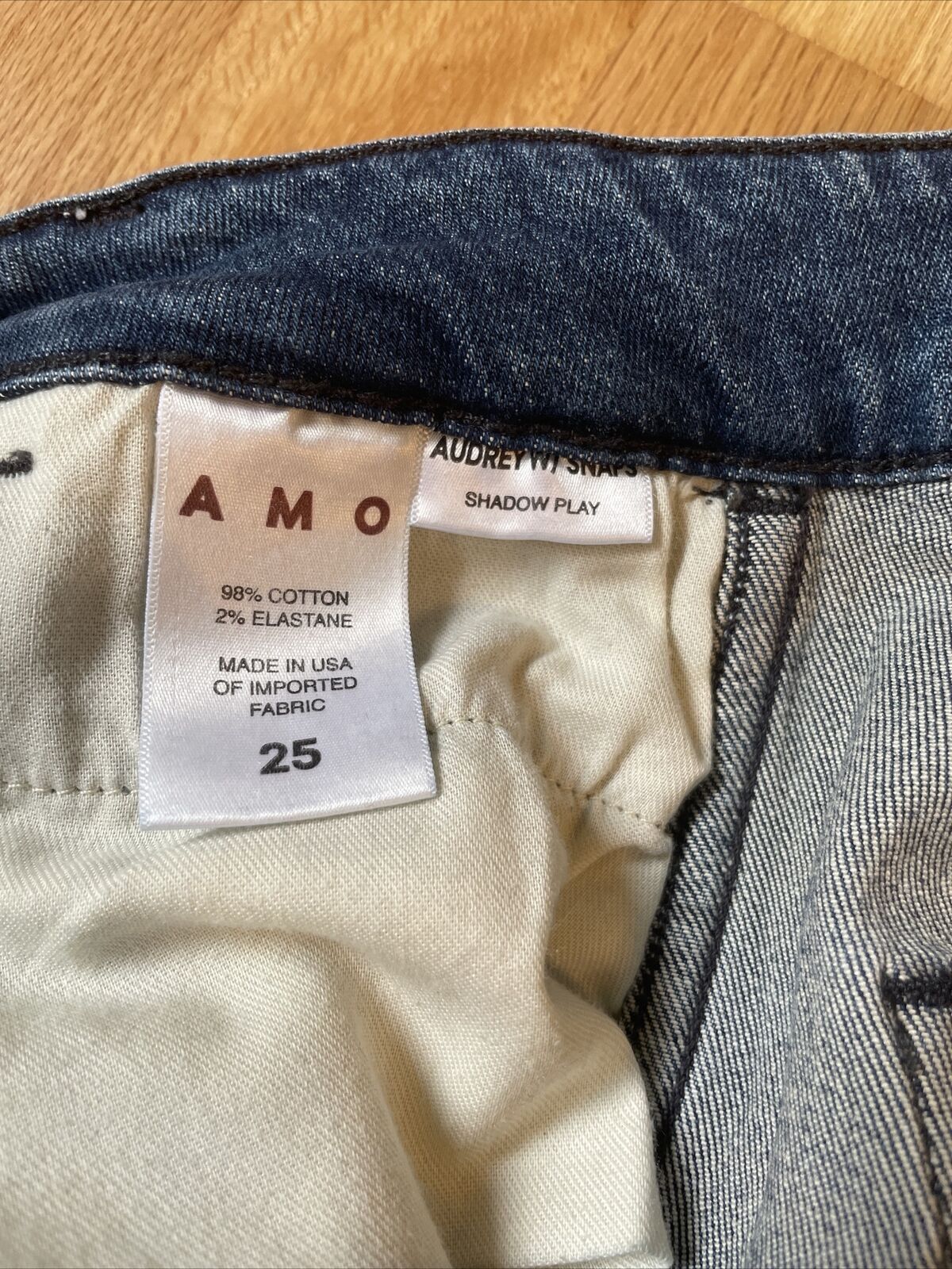 AMO AMO Audrey with snaps high rise jeans $290 Size 25" / US 0 / IT 36 - 6 Thumbnail