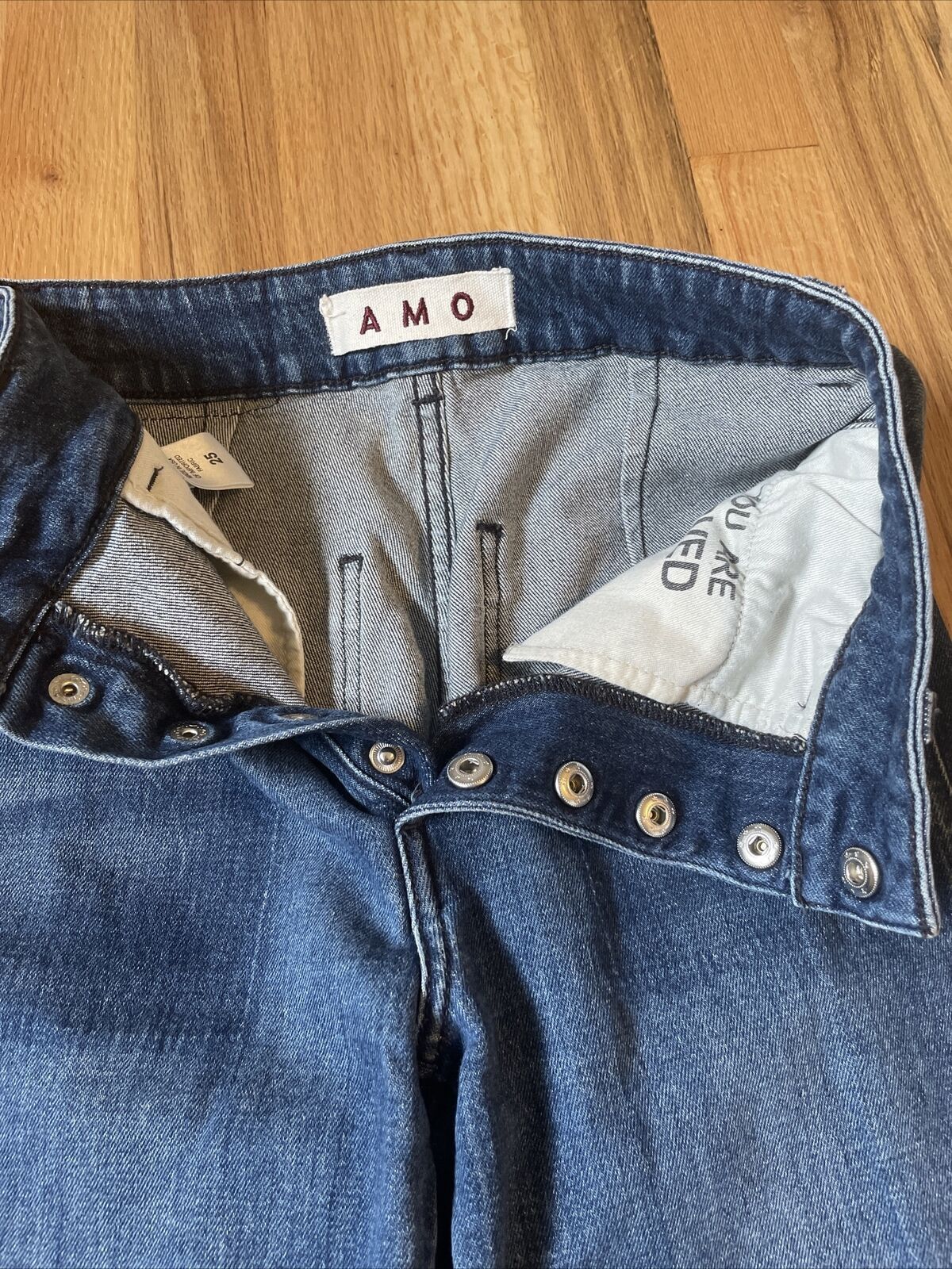 AMO AMO Audrey with snaps high rise jeans $290 Size 25" / US 0 / IT 36 - 8 Thumbnail
