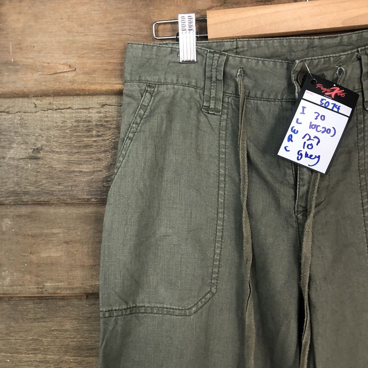 Japanese Brand japan vintage Grey Casual cargo Pants #5074 Size US 26 / EU 42 - 4 Thumbnail