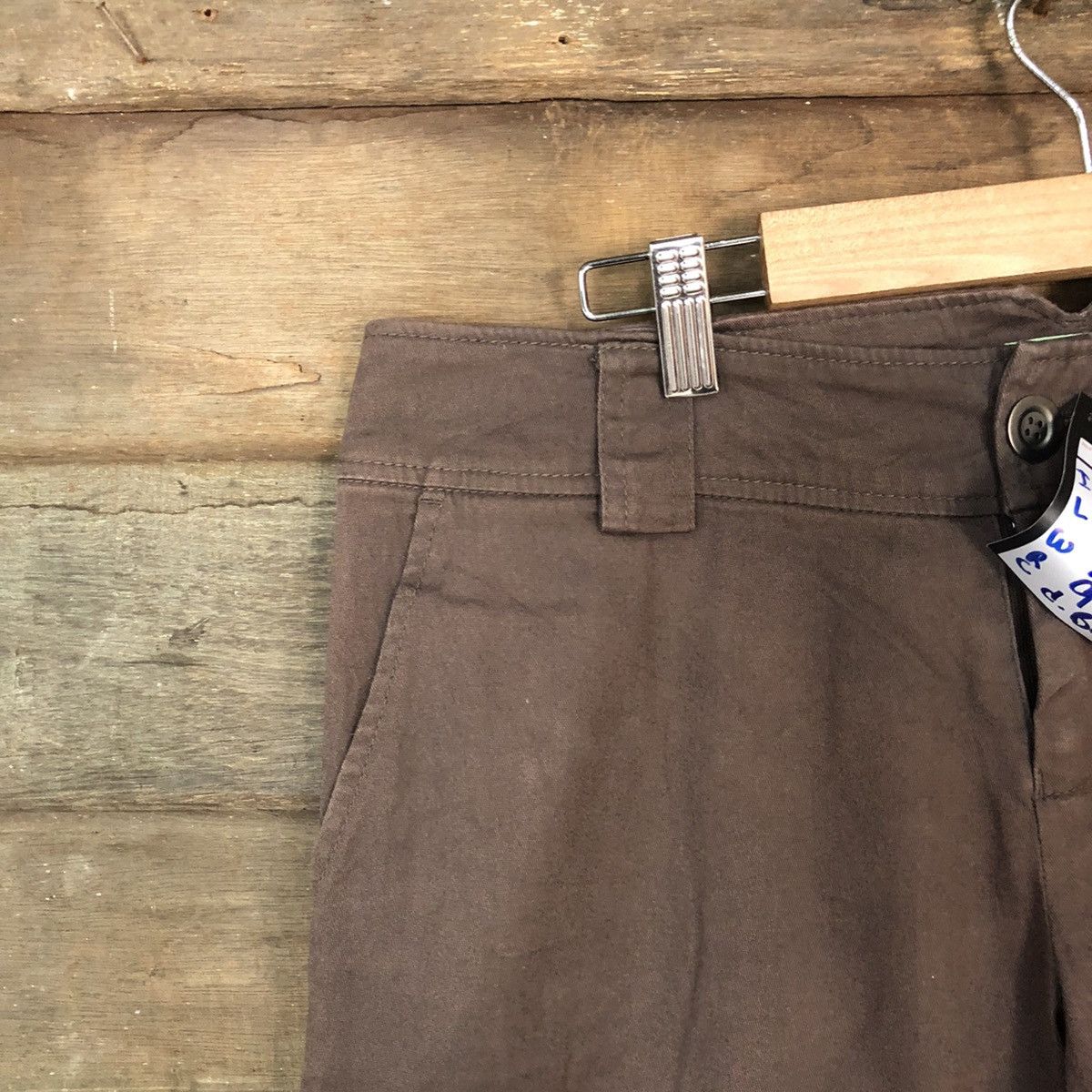 Japanese Brand × Vintage Japan Dark Brown Casual palazo Pants #5079 Size 29" - 4 Thumbnail