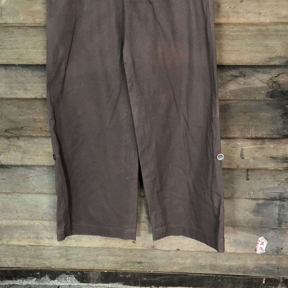Japanese Brand × Vintage Japan Dark Brown Casual palazo Pants #5079 Size 29" - 3 Thumbnail