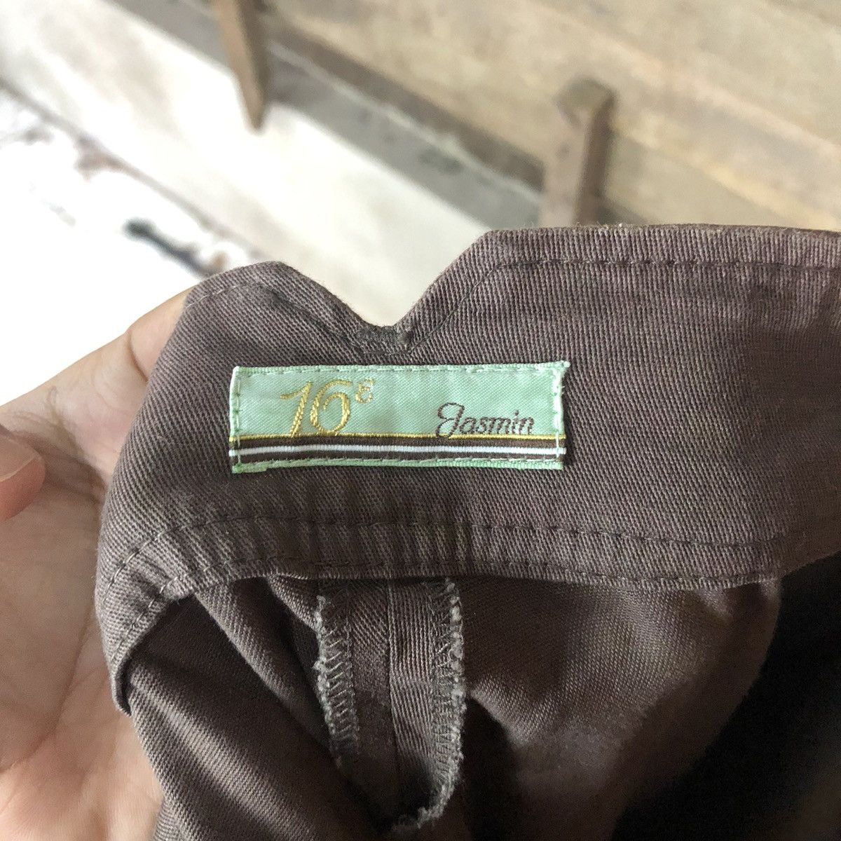 Japanese Brand × Vintage Japan Dark Brown Casual palazo Pants #5079 Size 29" - 14 Thumbnail
