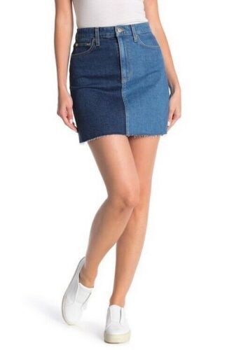 Joe's Joe's Jeans The Bella Two Tone Denim Skirt NWT $178 Size 28" / US 6 / IT 42 - 1 Thumbnail