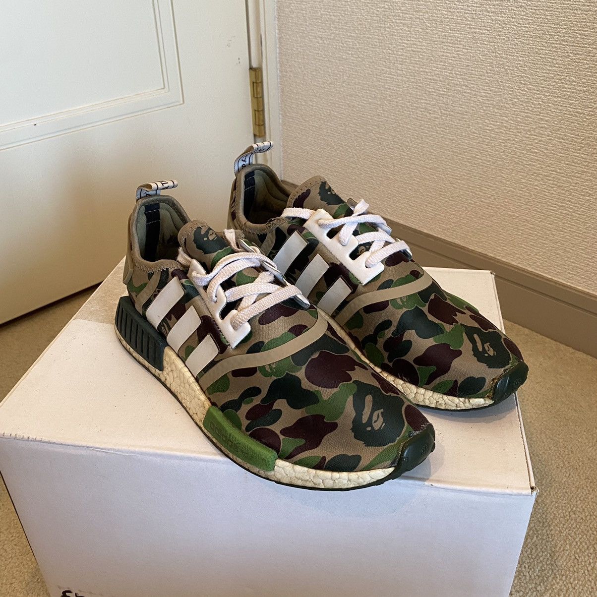 Adidas Bape adidas A BATHING APE X NMD R1 OLIVE CAMO Grailed