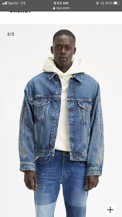 Levi denim cheap jacket oversized