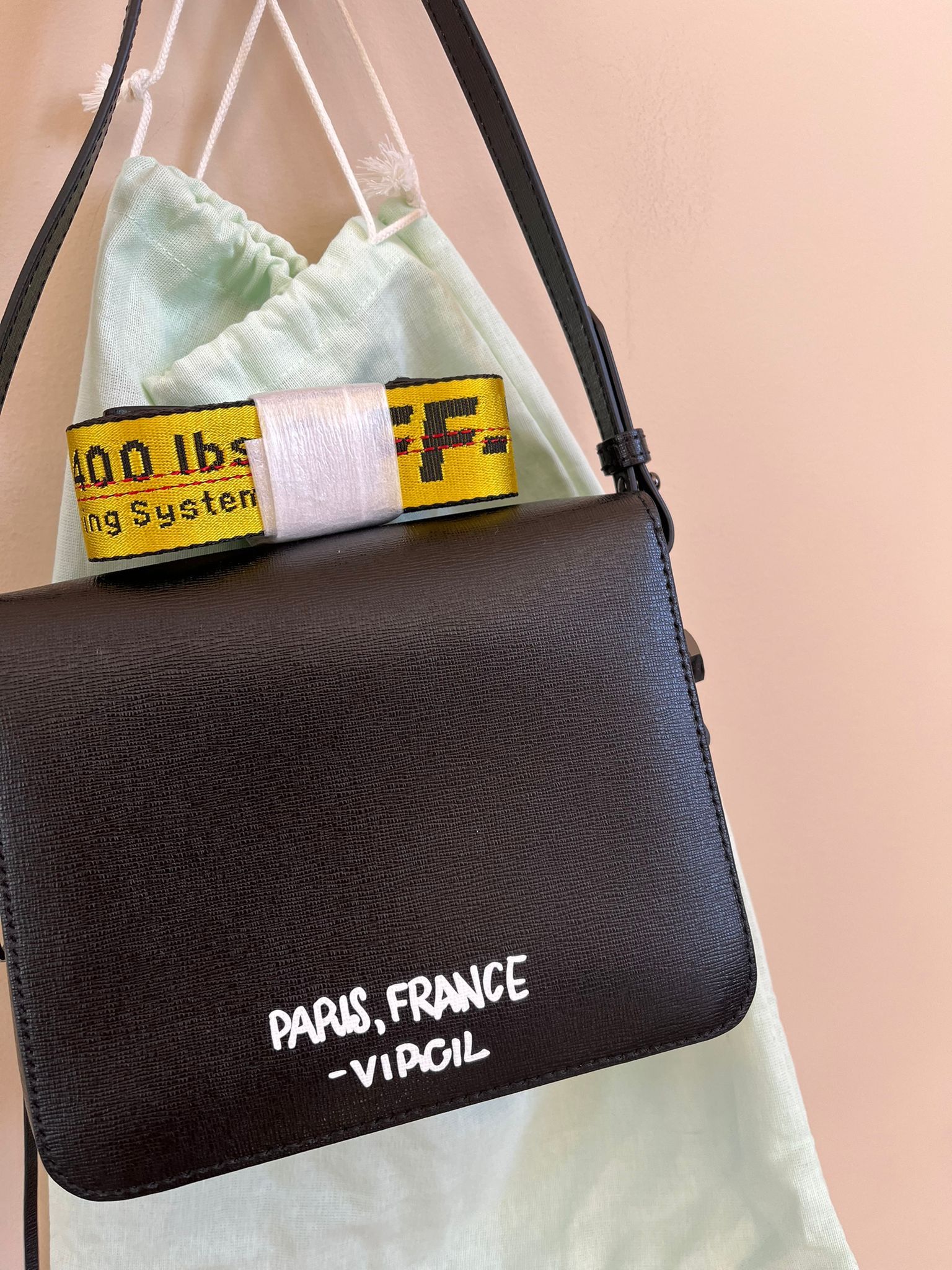 Off-White Virgil Paris For Display Only Binder Clip Bag in Black Size ONE SIZE - 9 Thumbnail