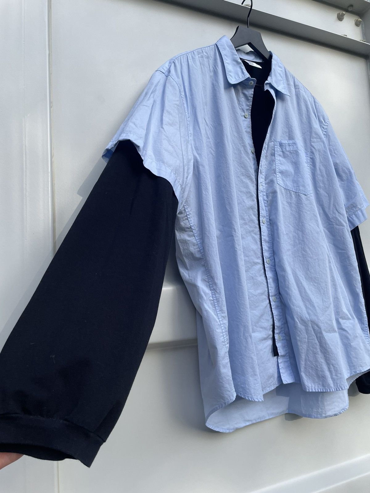 Vetements Double Layered ‘Happiness’ Shirt Size US L / EU 52-54 / 3 - 3 Thumbnail
