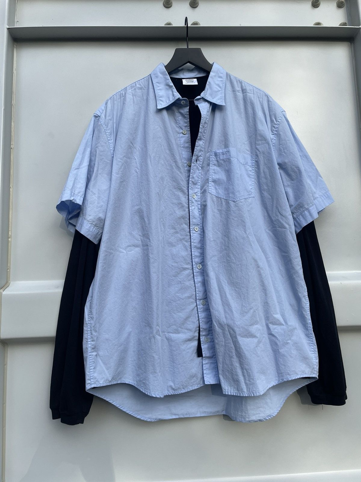 Vetements Double Layered ‘Happiness’ Shirt Size US L / EU 52-54 / 3 - 1 Thumbnail