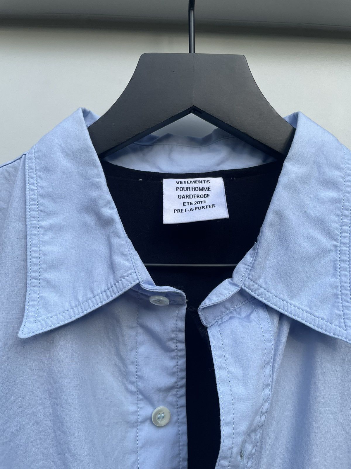 Vetements Double Layered ‘Happiness’ Shirt Size US L / EU 52-54 / 3 - 5 Thumbnail