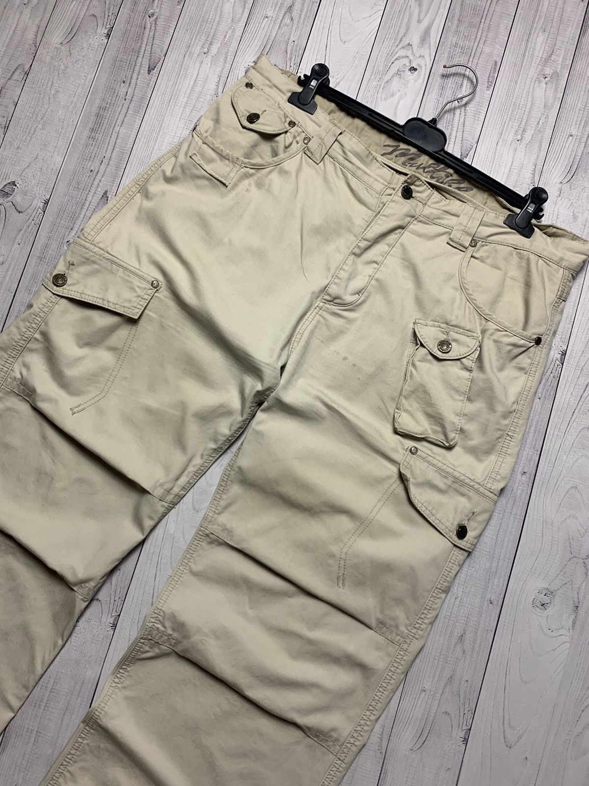 Vintage Vintage multi pocket cargo pants rare size 34 Size US 34 / EU 50 - 3 Thumbnail