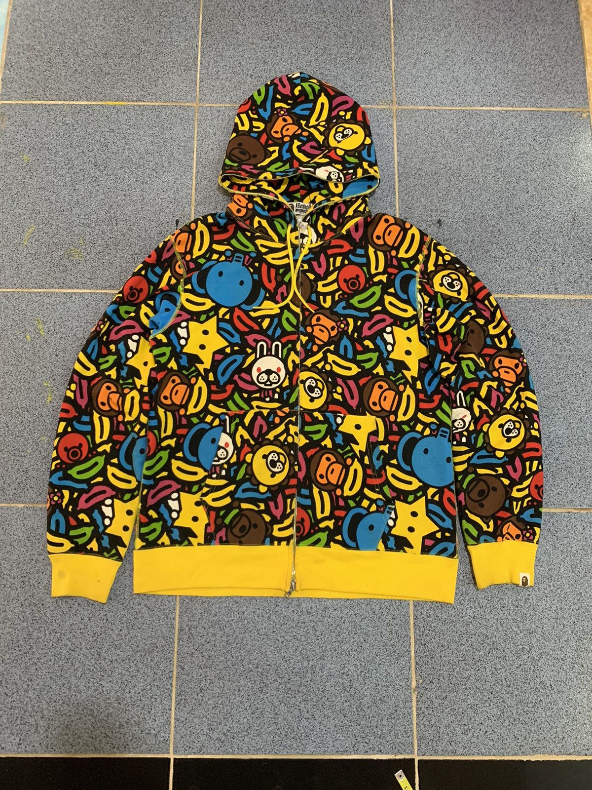 Bape Baby Milo Banana Pool Full Zip Hoodie | Grailed