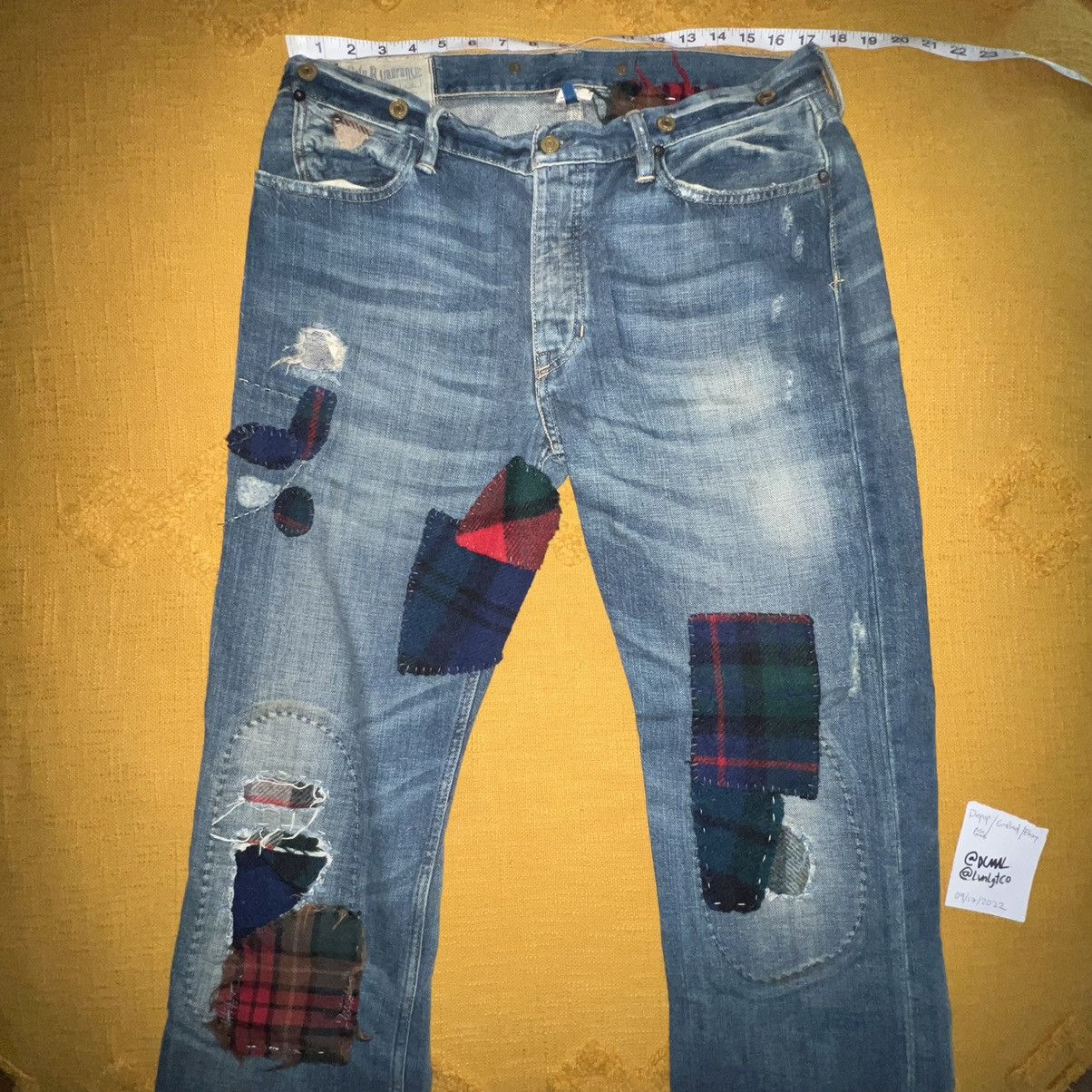Polo Ralph Lauren Ralph Lauren Patchwork Lumber Jack Flannel Jeans Size 34x34 Size US 34 / EU 50 - 5 Thumbnail