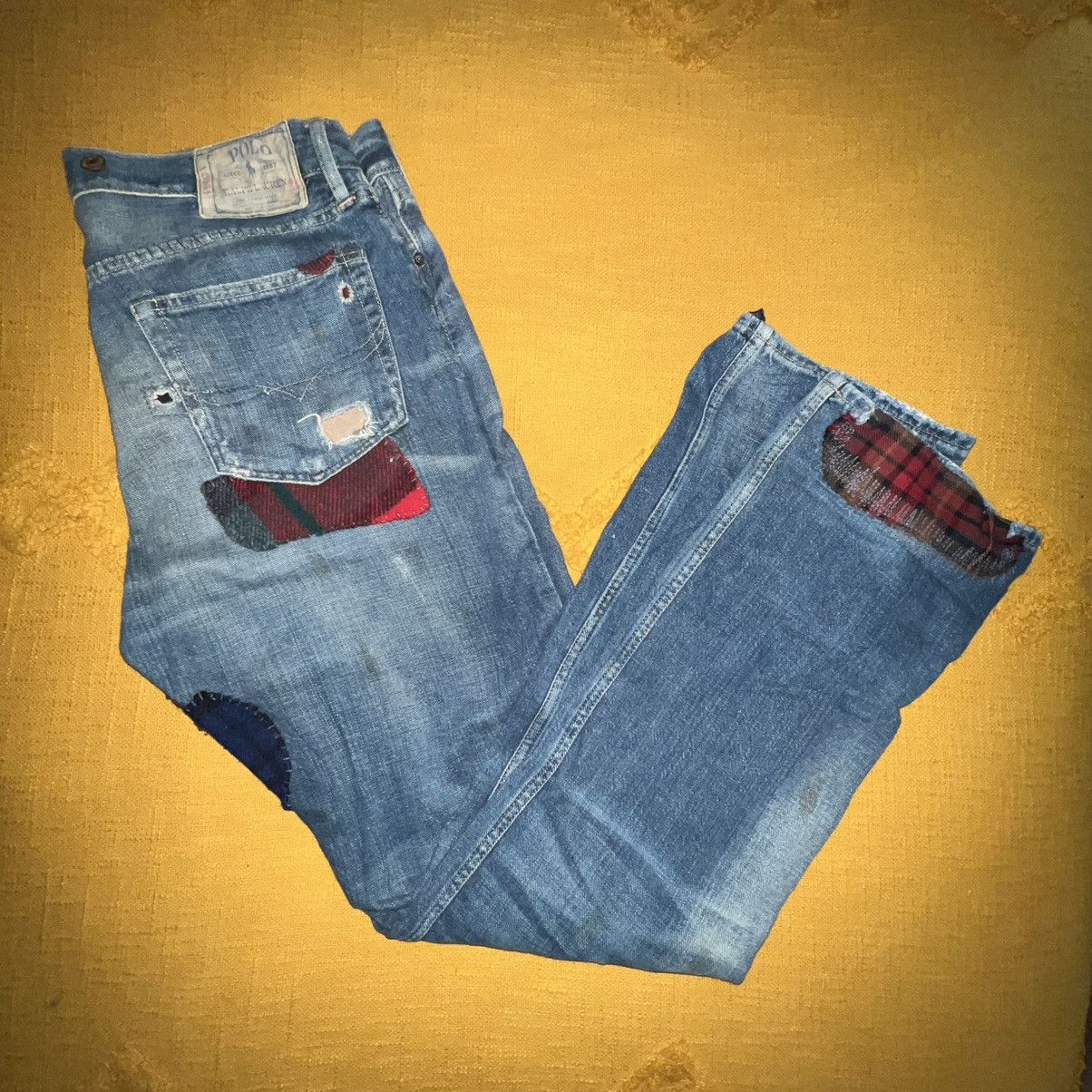 Polo Ralph Lauren Ralph Lauren Patchwork Lumber Jack Flannel Jeans Size 34x34 Size US 34 / EU 50 - 1 Thumbnail