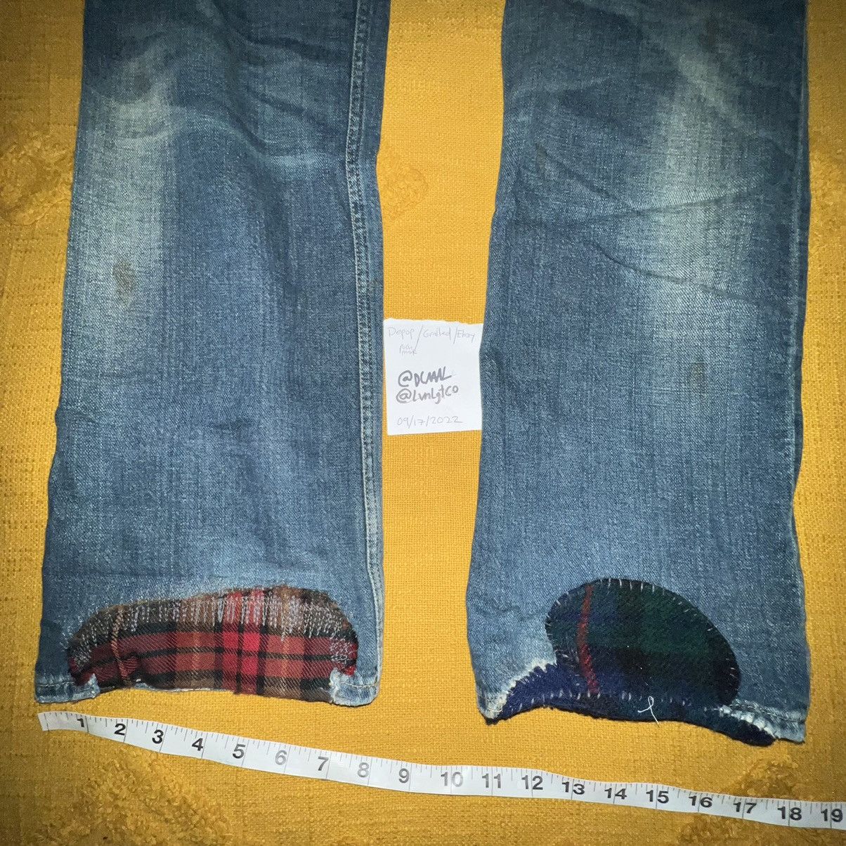 Polo Ralph Lauren Ralph Lauren Patchwork Lumber Jack Flannel Jeans Size 34x34 Size US 34 / EU 50 - 13 Thumbnail
