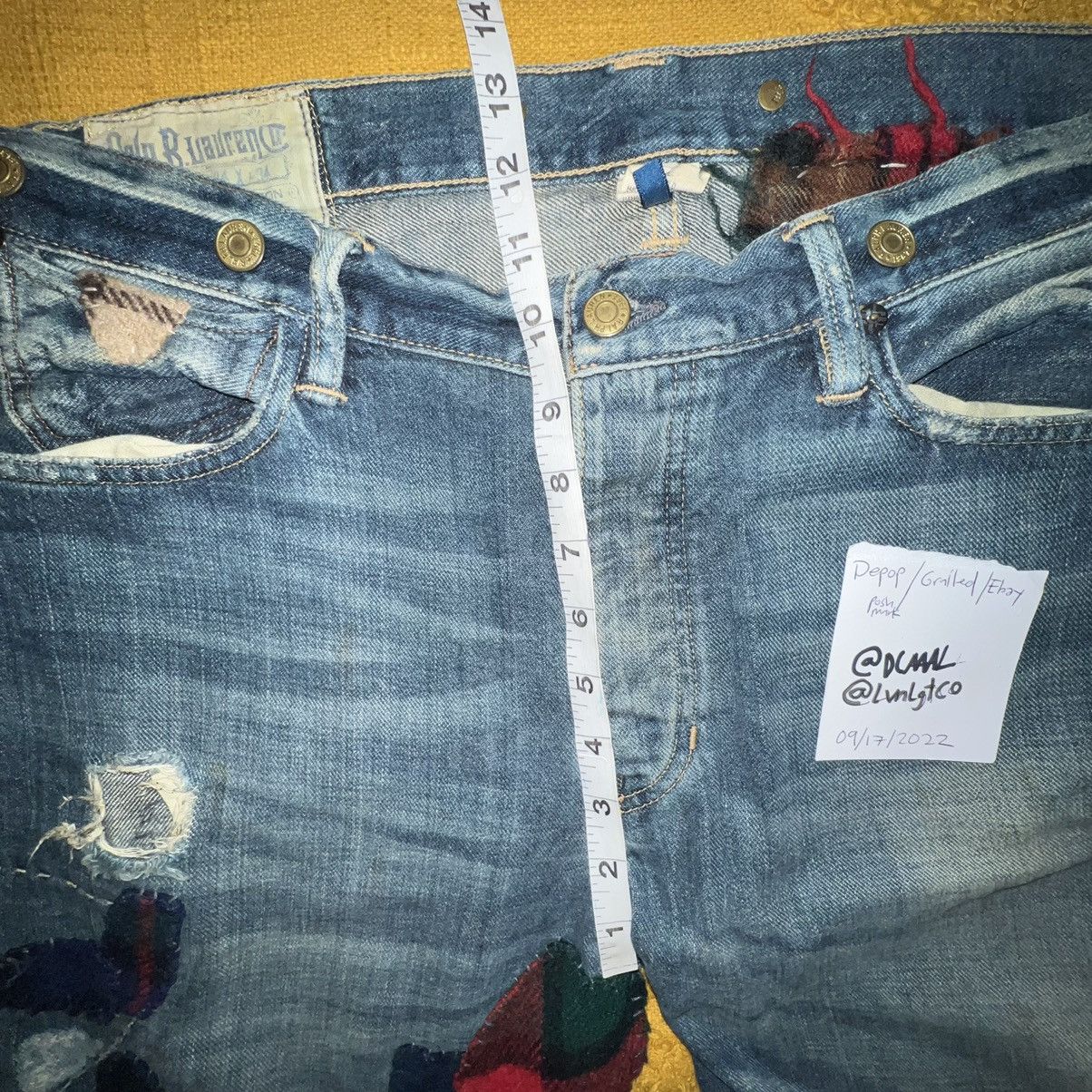Polo Ralph Lauren Ralph Lauren Patchwork Lumber Jack Flannel Jeans Size 34x34 Size US 34 / EU 50 - 6 Thumbnail