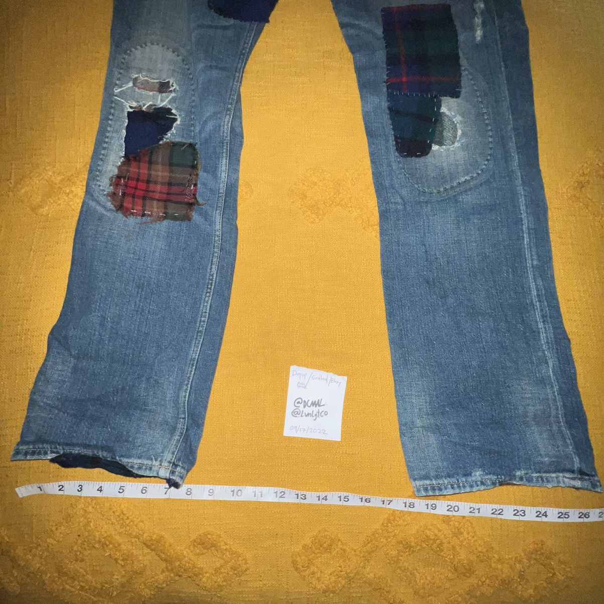 Polo Ralph Lauren Ralph Lauren Patchwork Lumber Jack Flannel Jeans Size 34x34 Size US 34 / EU 50 - 11 Thumbnail