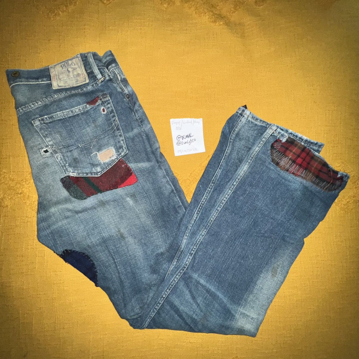 Polo Ralph Lauren Ralph Lauren Patchwork Lumber Jack Flannel Jeans Size 34x34 Size US 34 / EU 50 - 2 Thumbnail