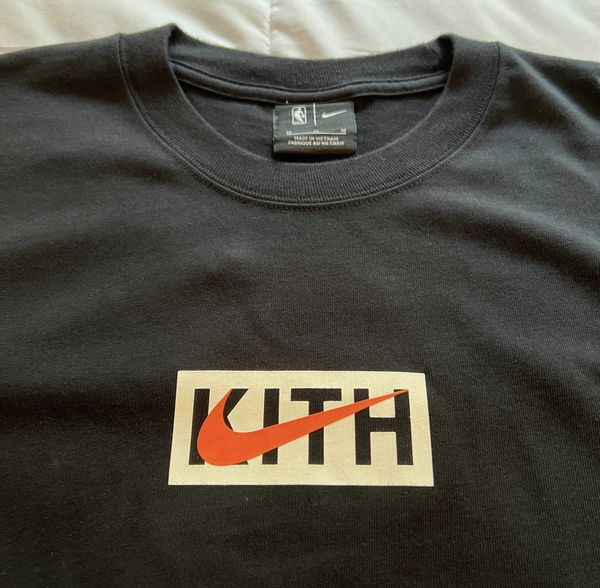 Nike Kith x Nike for New York Knicks Tee 'Black' | Grailed