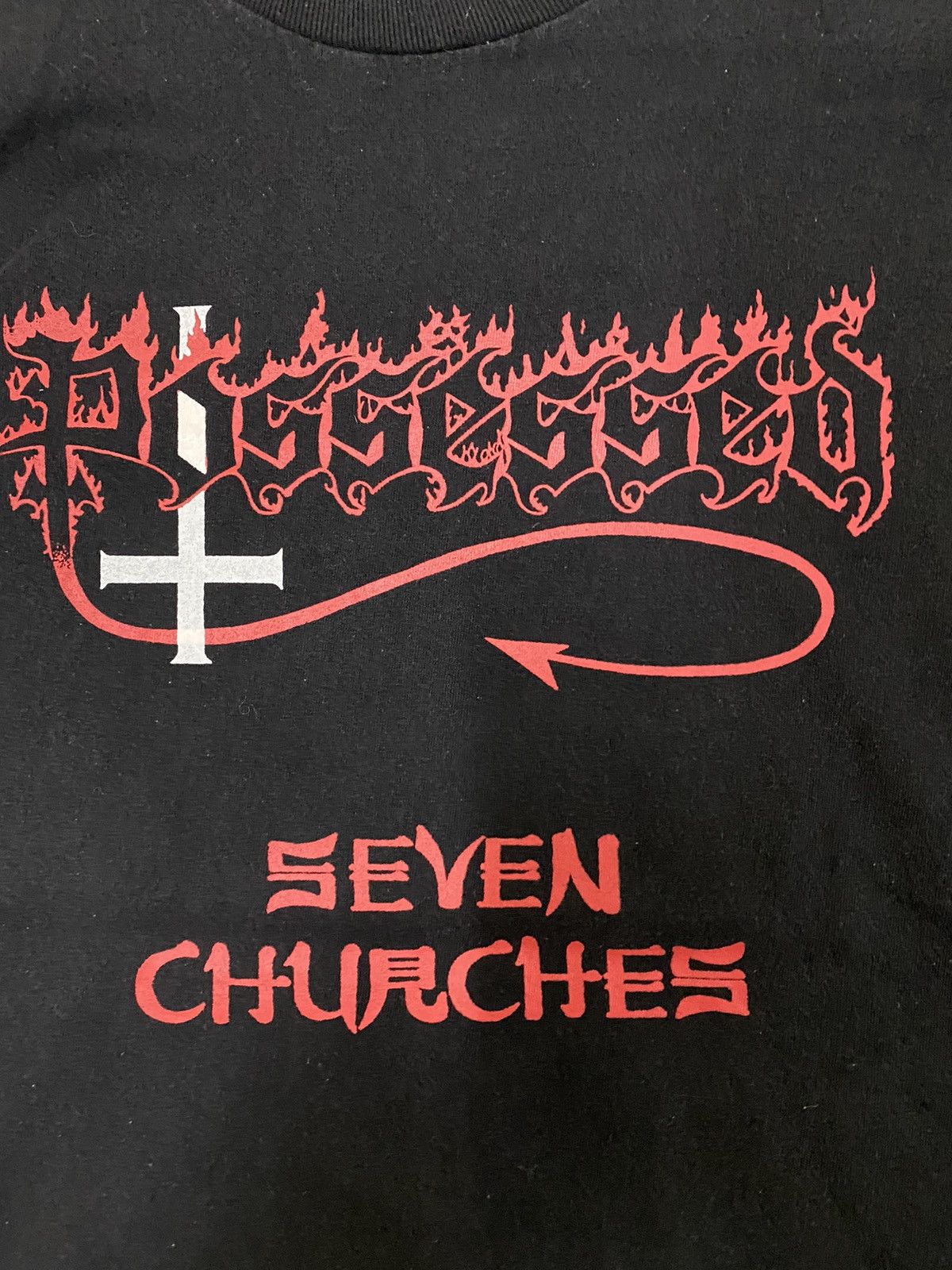Band Tees vintage 00s POSSESSED seven church metal promo t-shirts Size US M / EU 48-50 / 2 - 4 Thumbnail