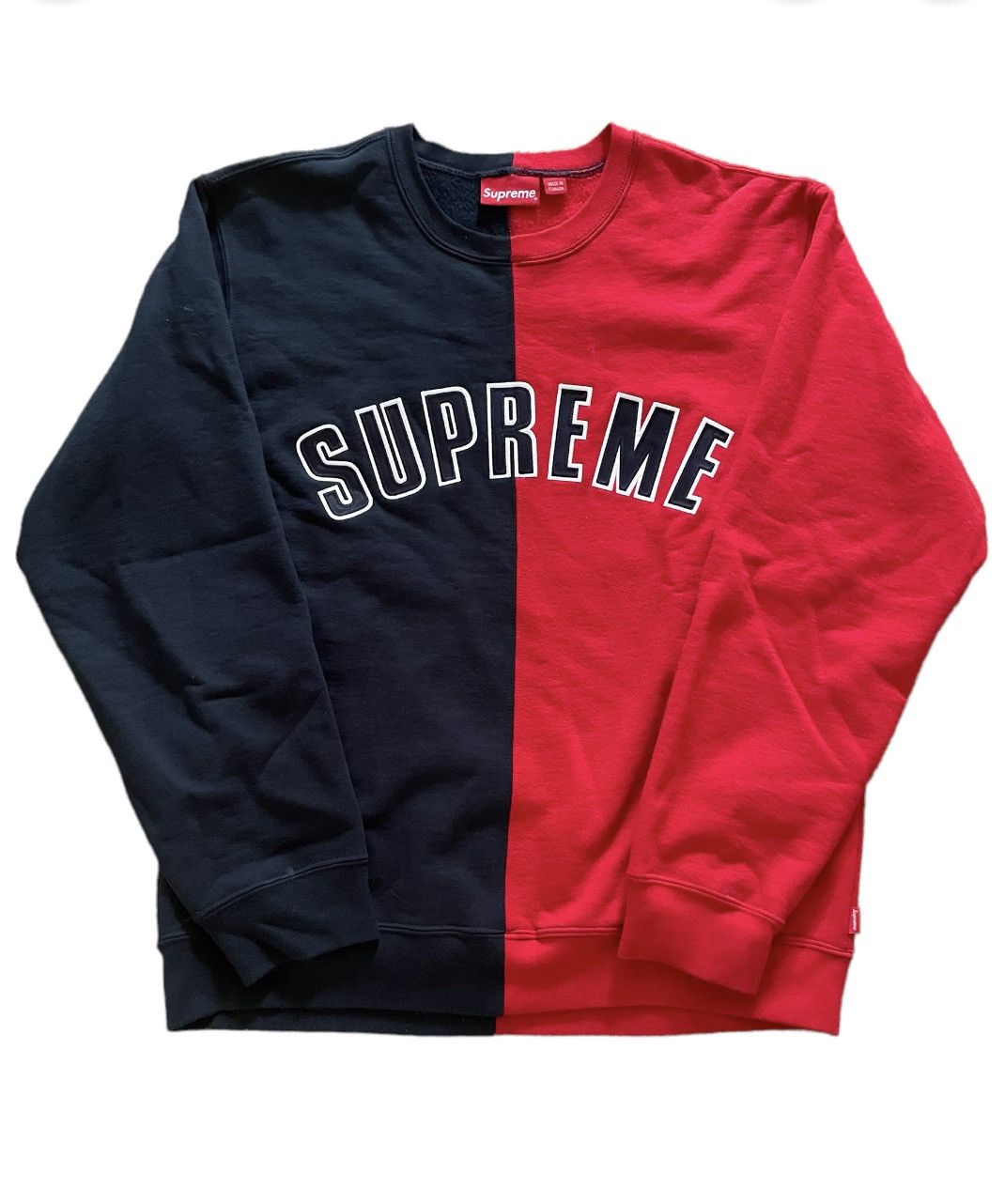 Supreme Split Crewneck Grailed