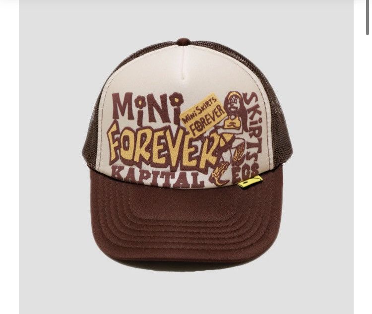 Kapital Kapital Legs Mini Skirts Forever Trucker Hat Brown Brand New |  Grailed