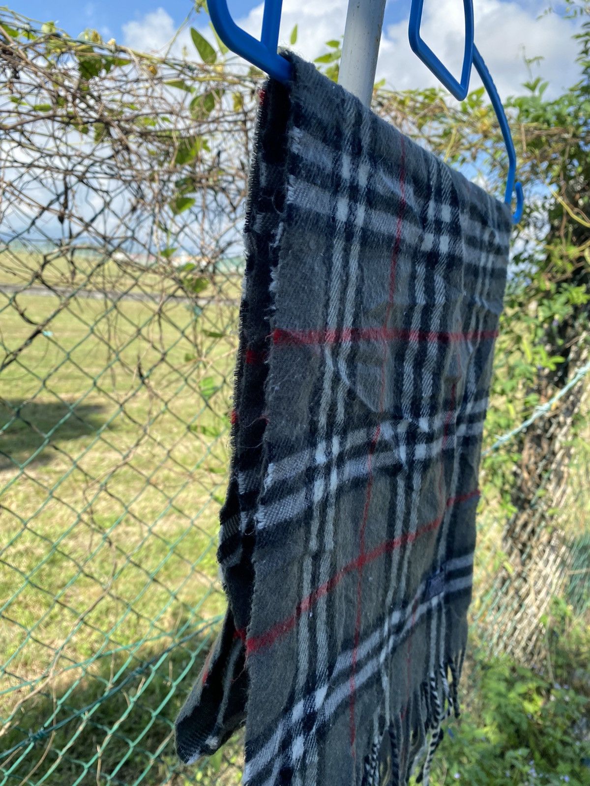 Burberry Burberry Vintage Scarf Classic Nova Check Lambswool Size ONE SIZE - 4 Thumbnail