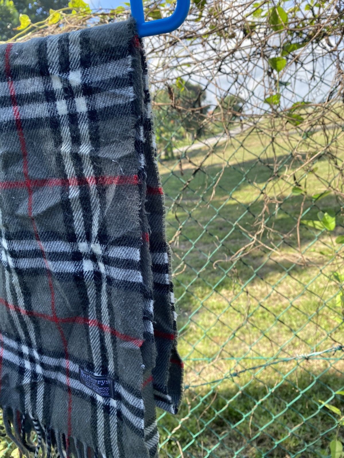 Burberry Burberry Vintage Scarf Classic Nova Check Lambswool Size ONE SIZE - 5 Thumbnail