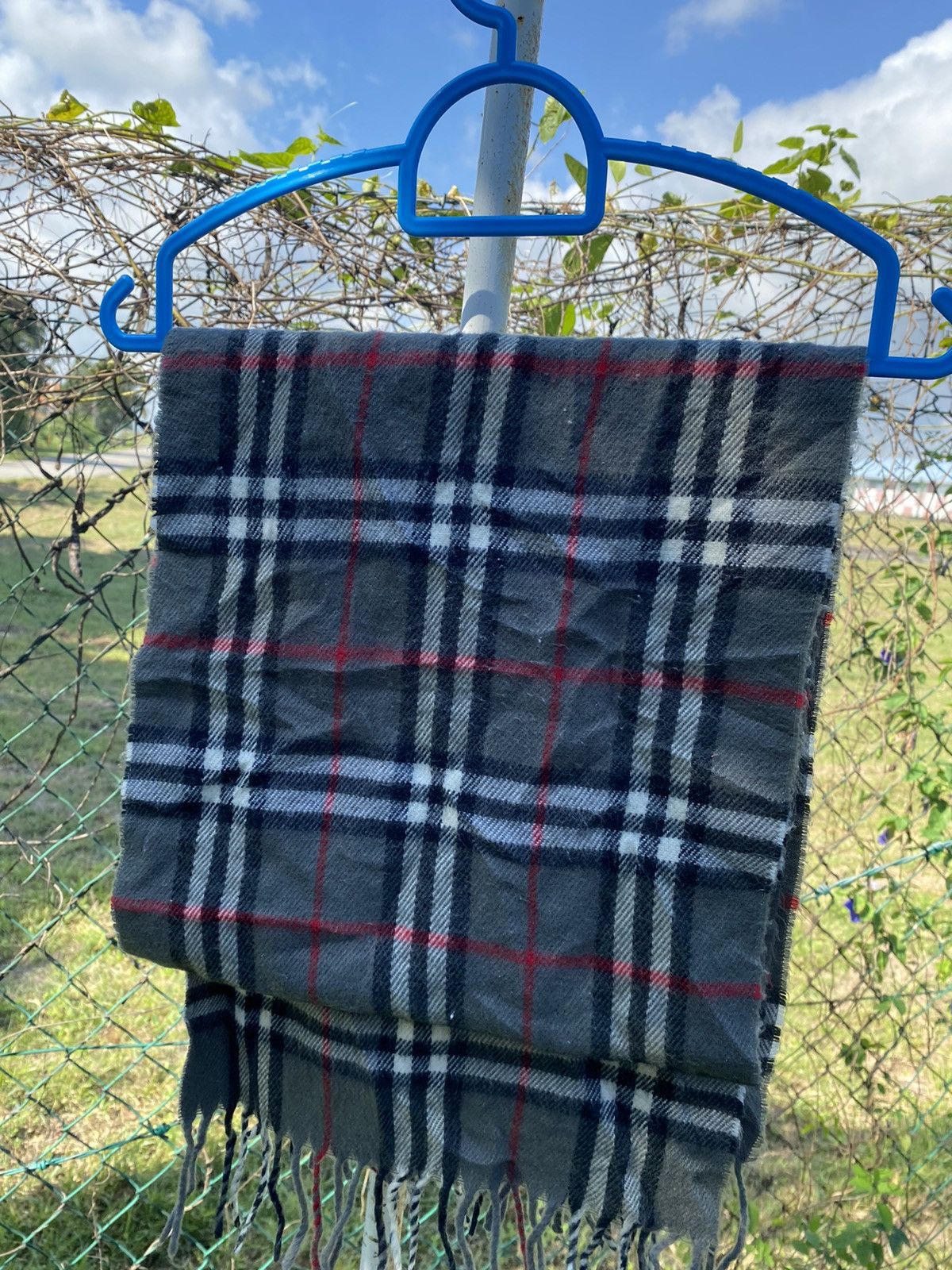 Burberry Burberry Vintage Scarf Classic Nova Check Lambswool Size ONE SIZE - 6 Thumbnail