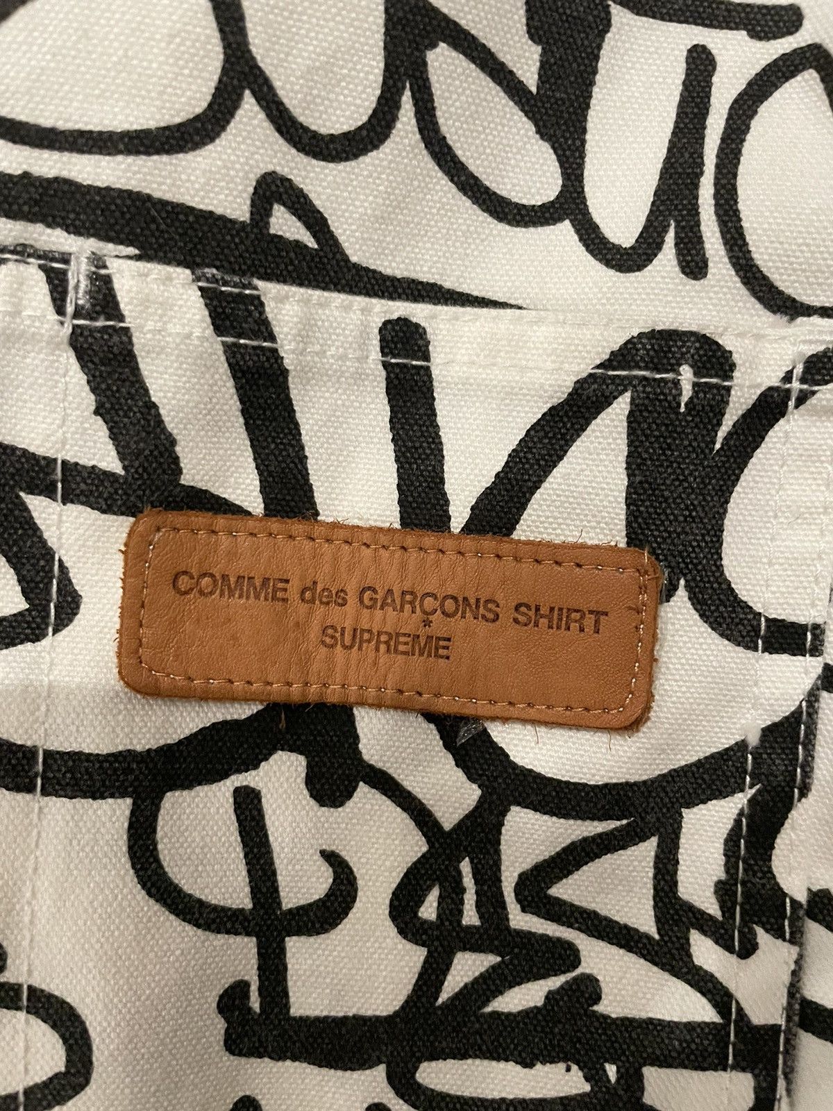 Supreme x CDG Printed Canvas Chore Coat